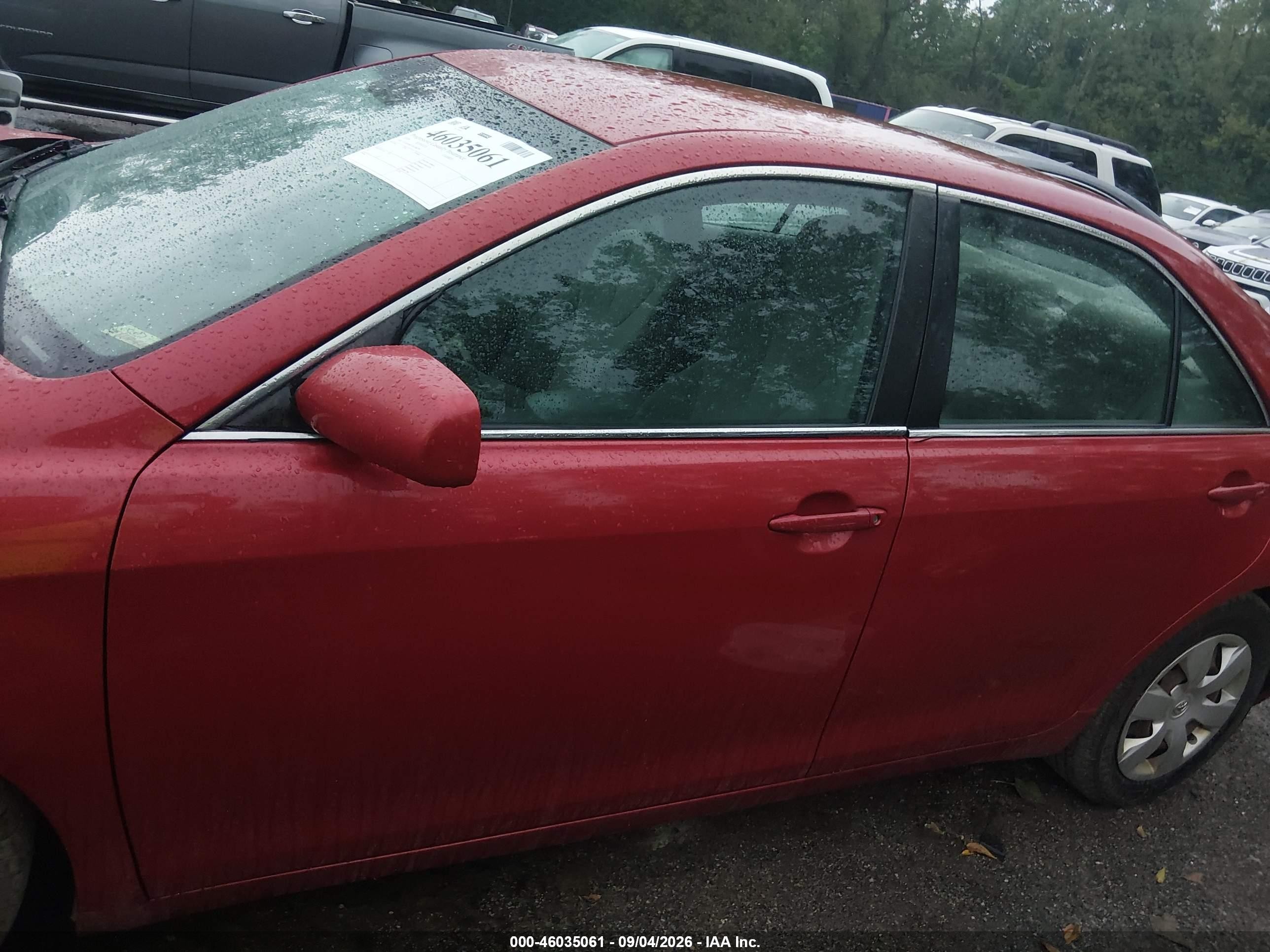 2009 Toyota Camry Le Red vin: 4T1BE46K19U300299