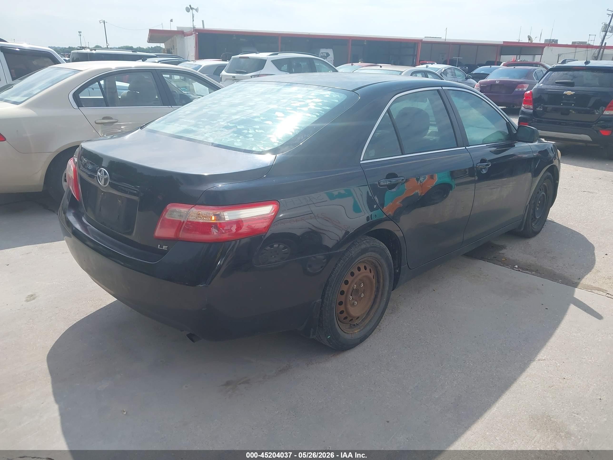 2009 Toyota Camry Le Black vin: 4T1BE46K19U303607