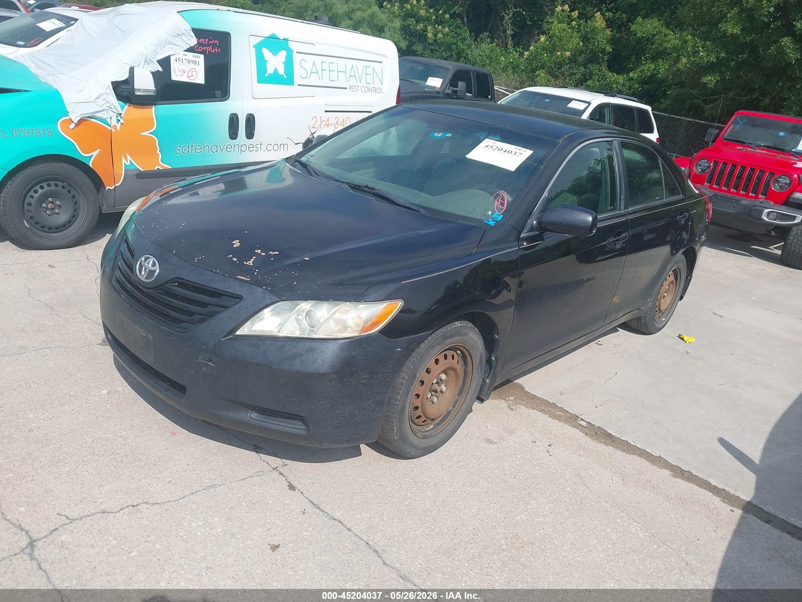 2009 Toyota Camry Le Black vin: 4T1BE46K19U303607