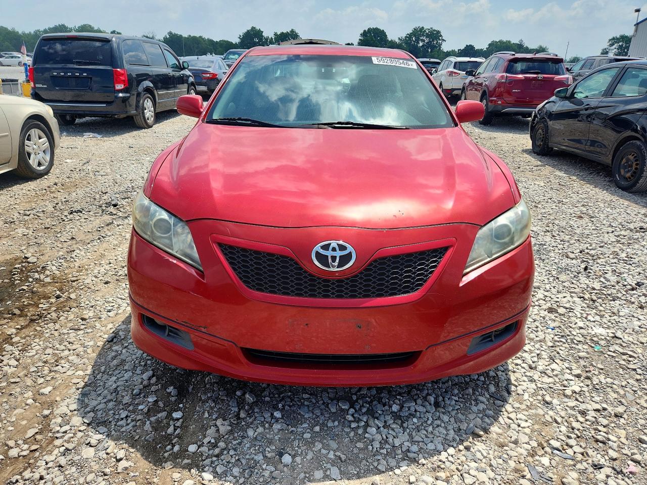 2009 Toyota Camry Se Red vin: 4T1BE46K19U314784