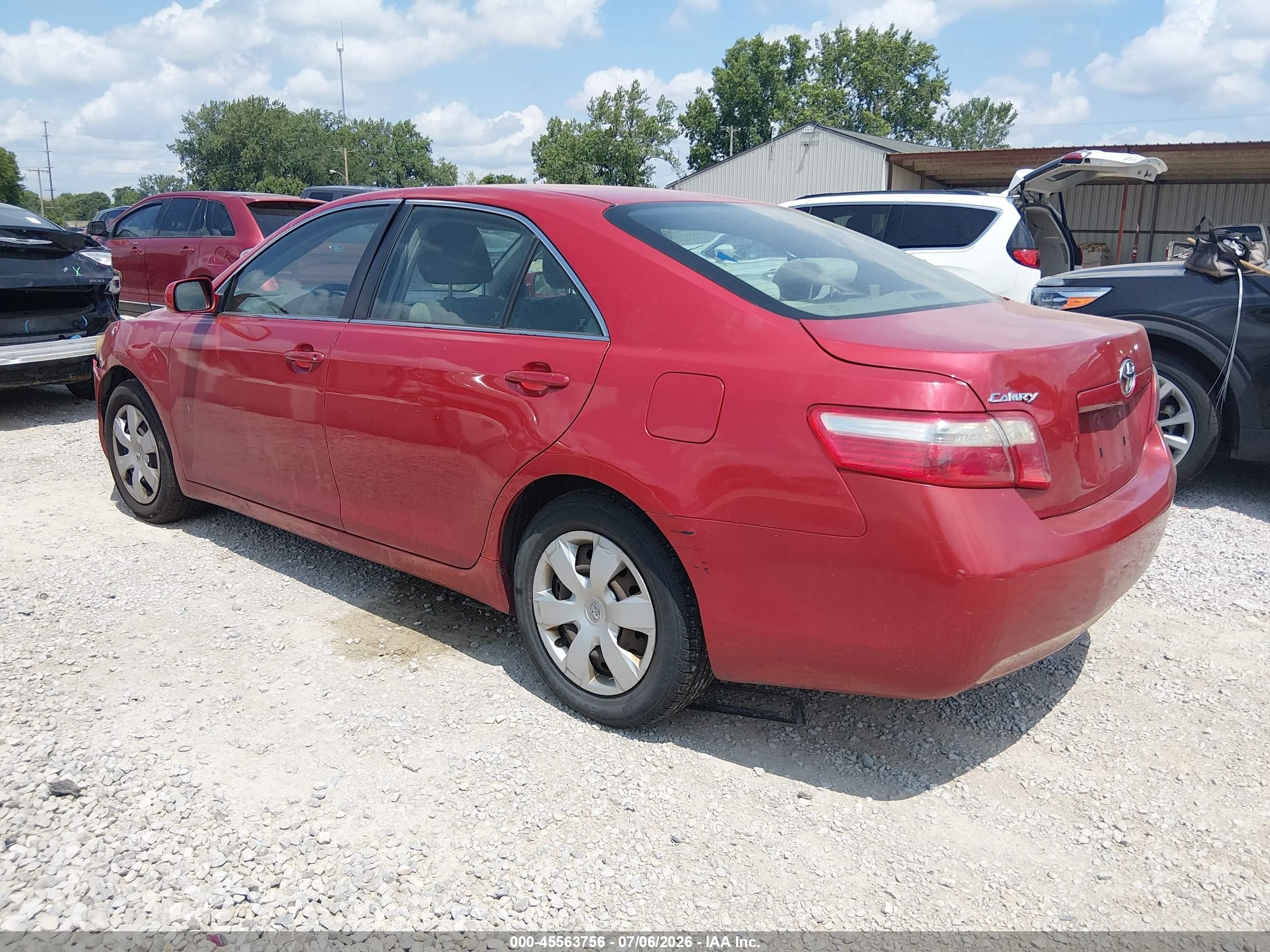 2009 Toyota Camry Le Red vin: 4T1BE46K19U363497