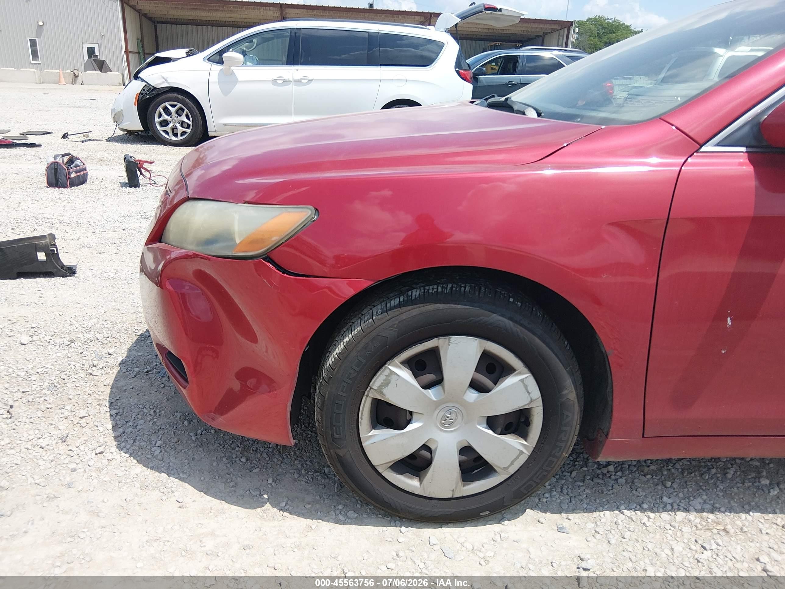 2009 Toyota Camry Le Red vin: 4T1BE46K19U363497