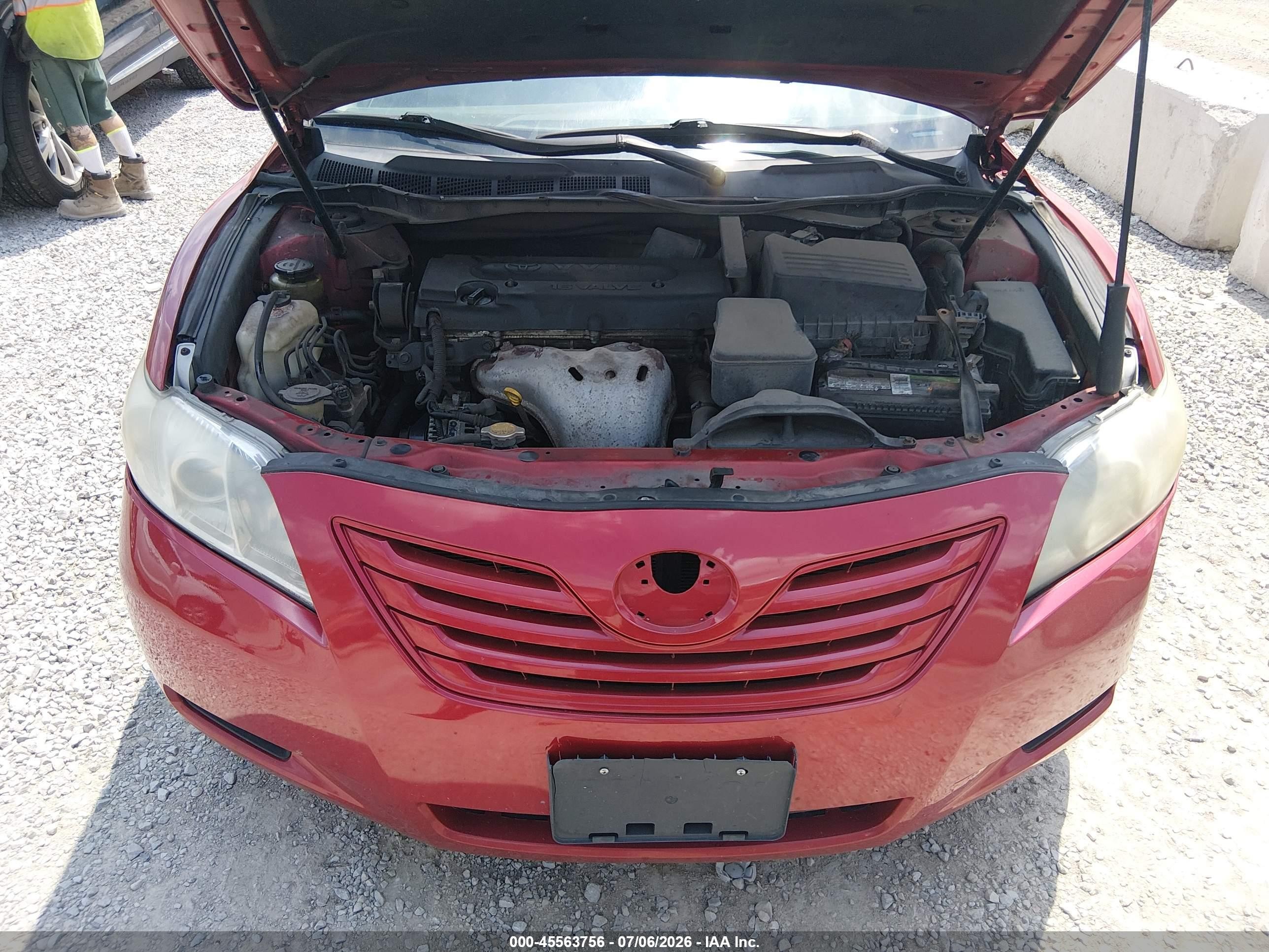 2009 Toyota Camry Le Red vin: 4T1BE46K19U363497