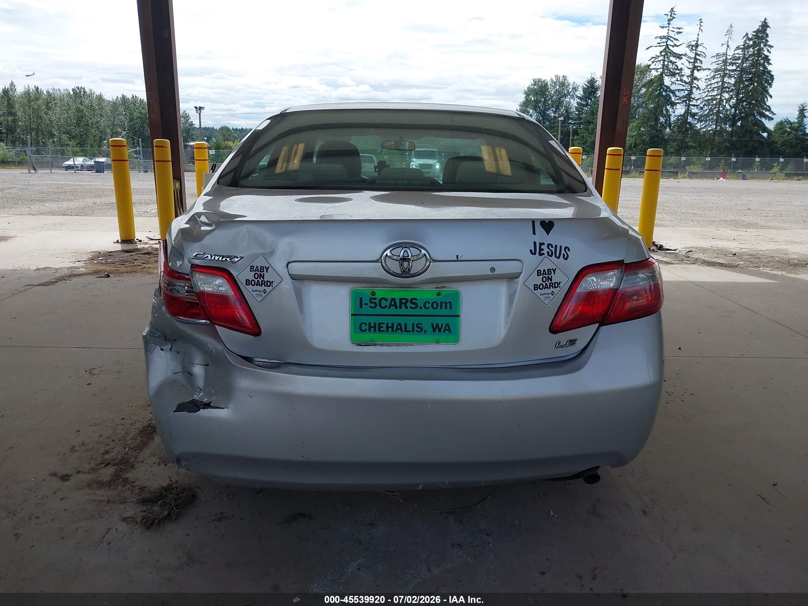 2009 Toyota Camry Le Silver vin: 4T1BE46K19U401360