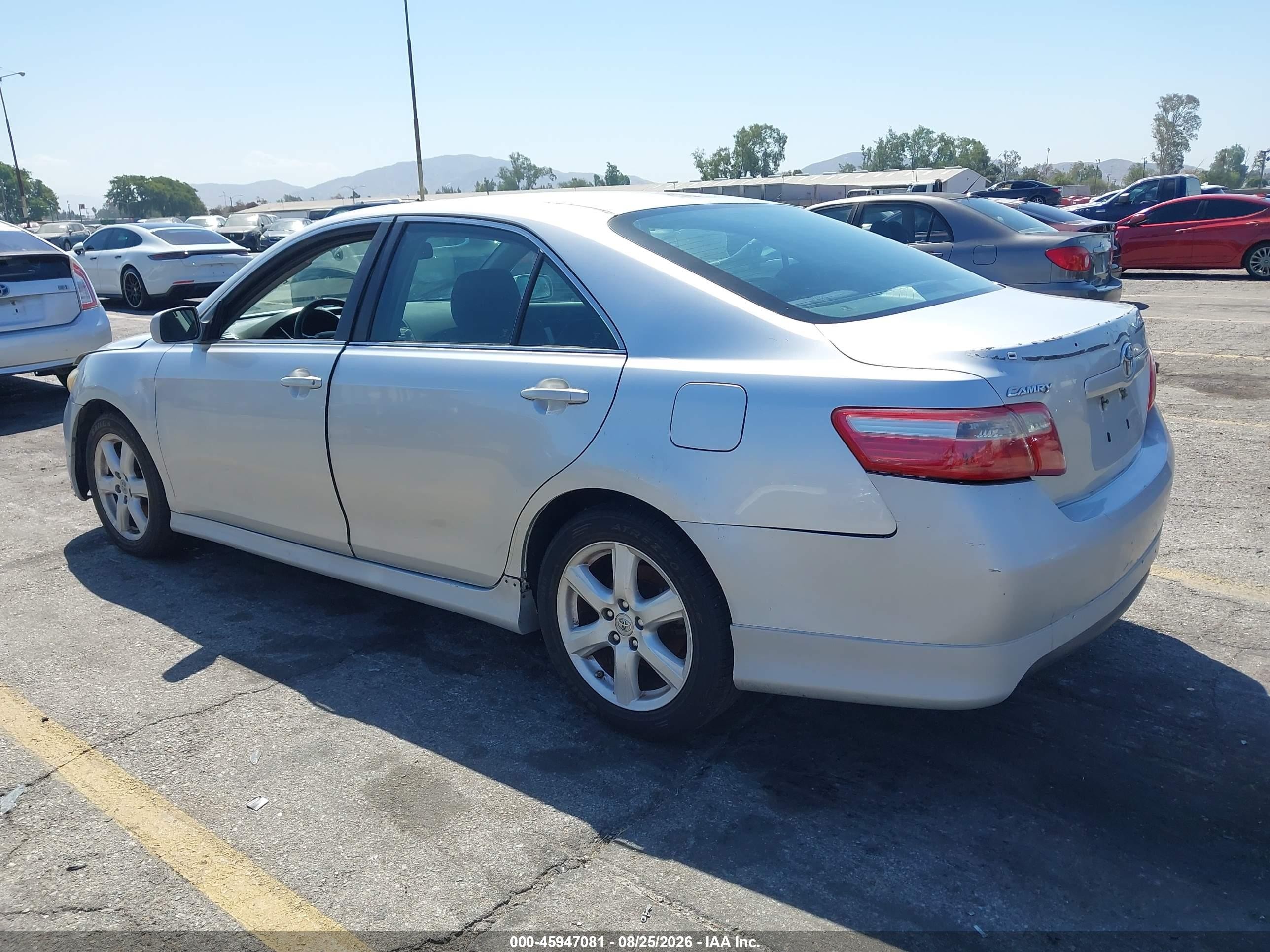 2009 Toyota Camry Se Silver vin: 4T1BE46K19U407613