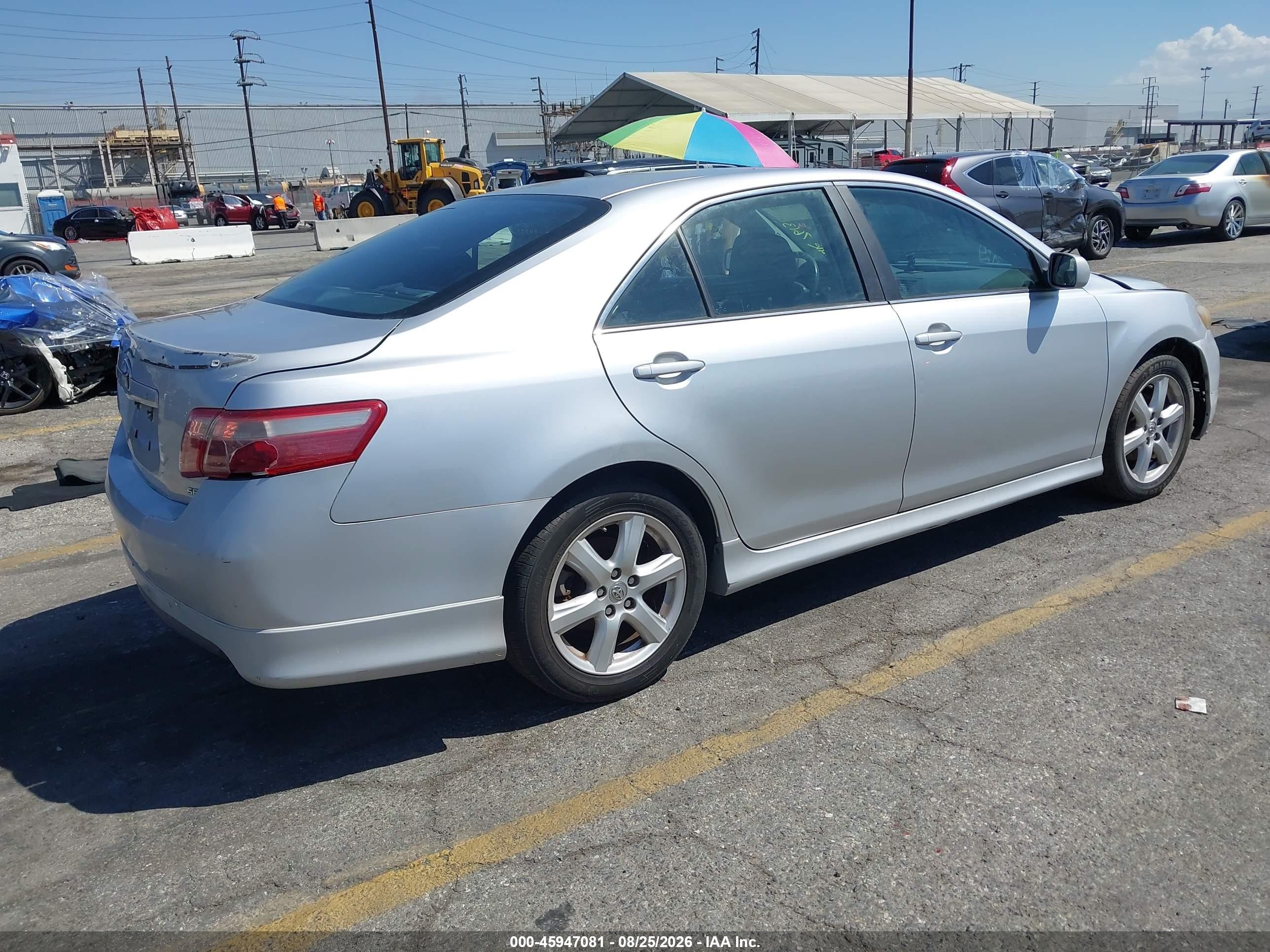 2009 Toyota Camry Se Silver vin: 4T1BE46K19U407613