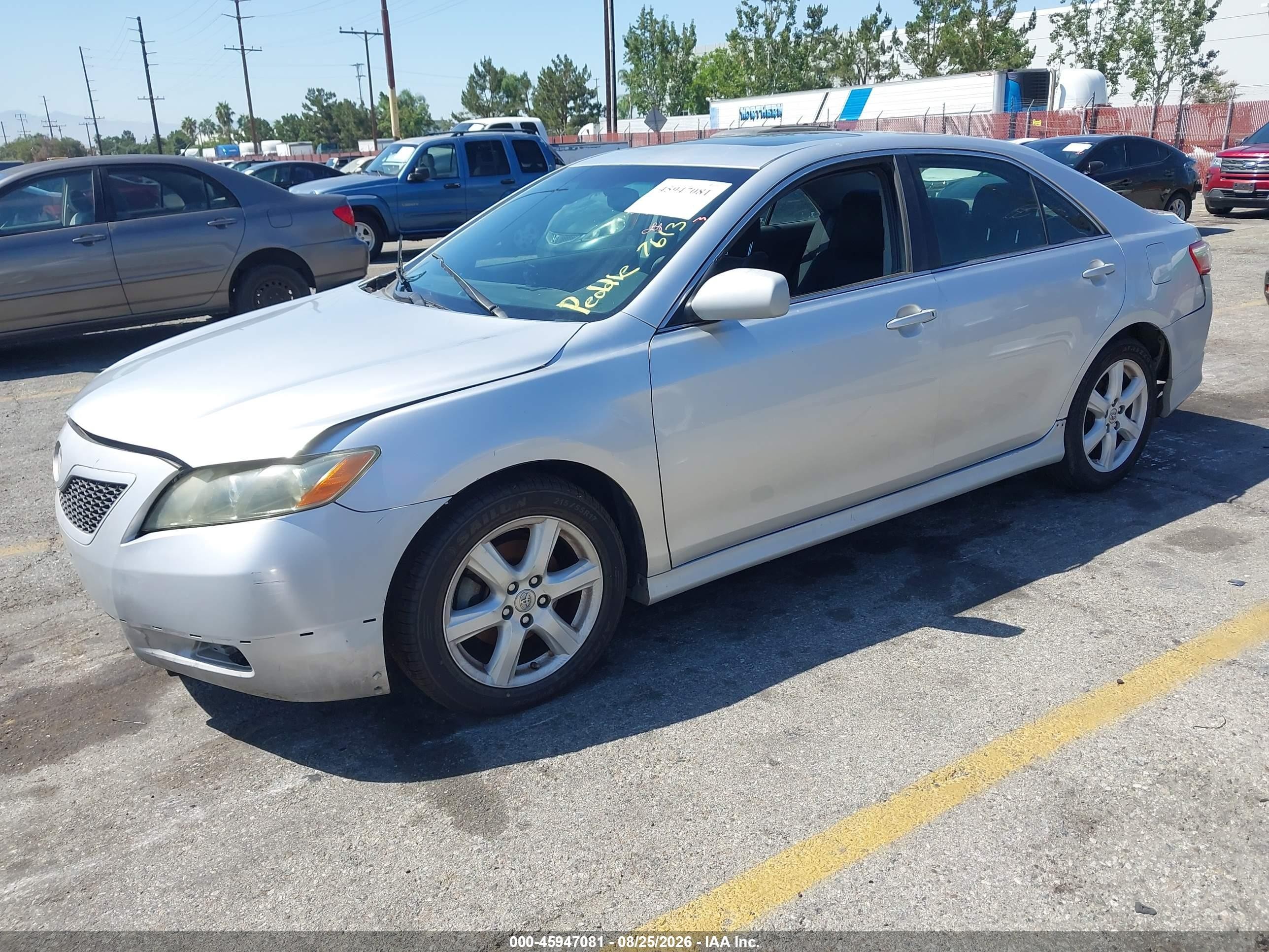 2009 Toyota Camry Se Silver vin: 4T1BE46K19U407613