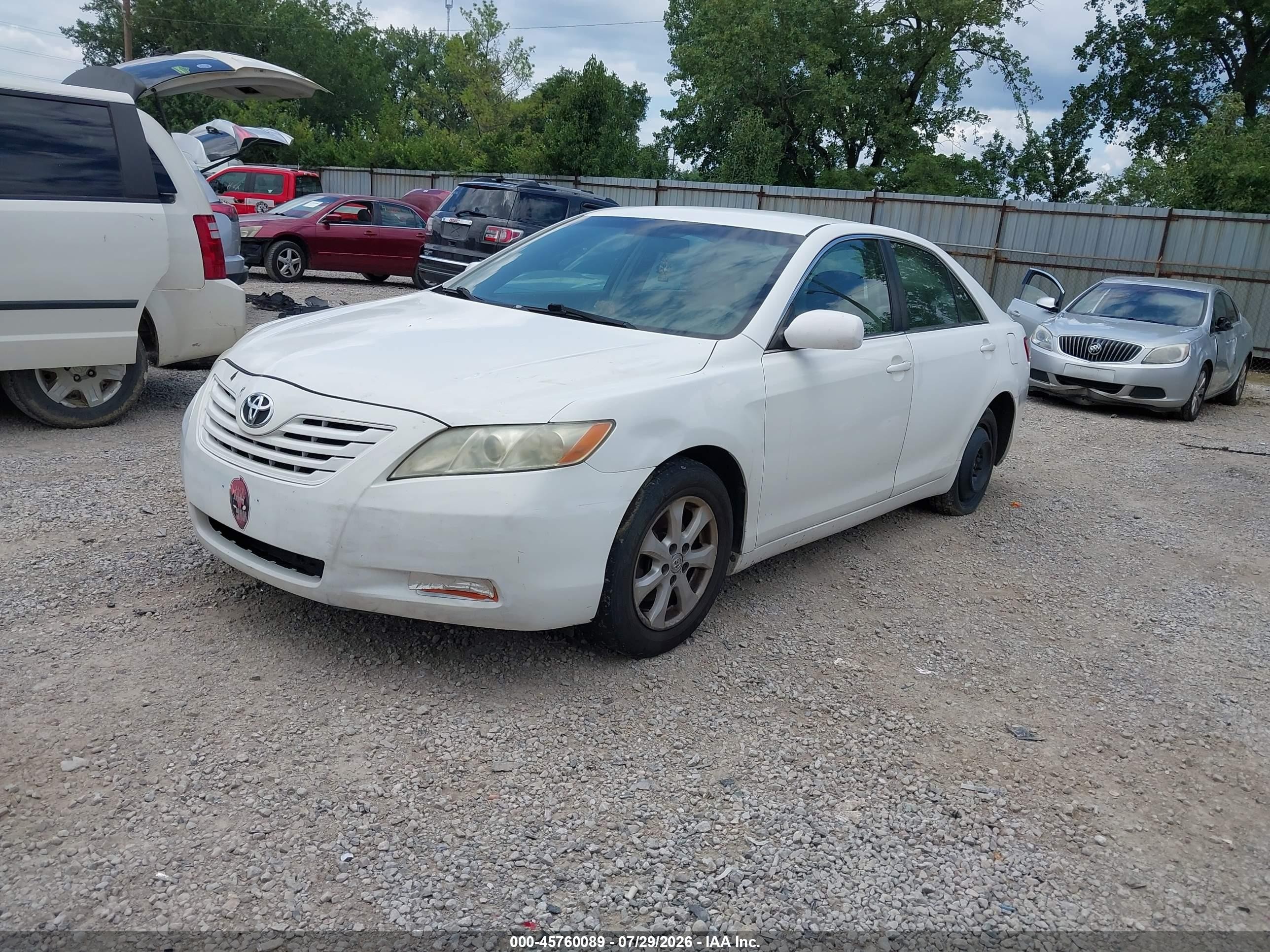 2009 Toyota Camry Le White vin: 4T1BE46K19U807221