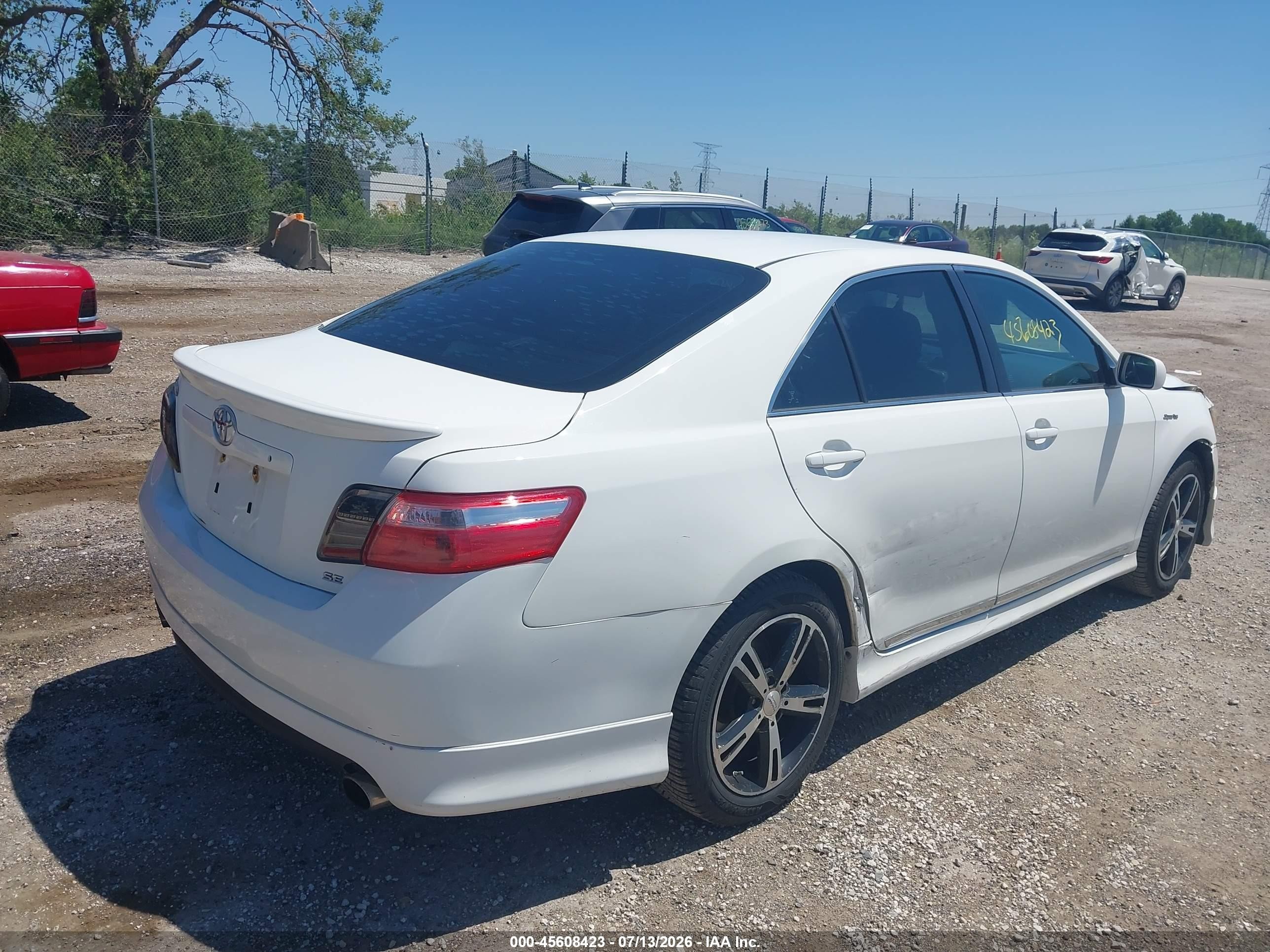 2009 Toyota Camry Se White vin: 4T1BE46K19U828411