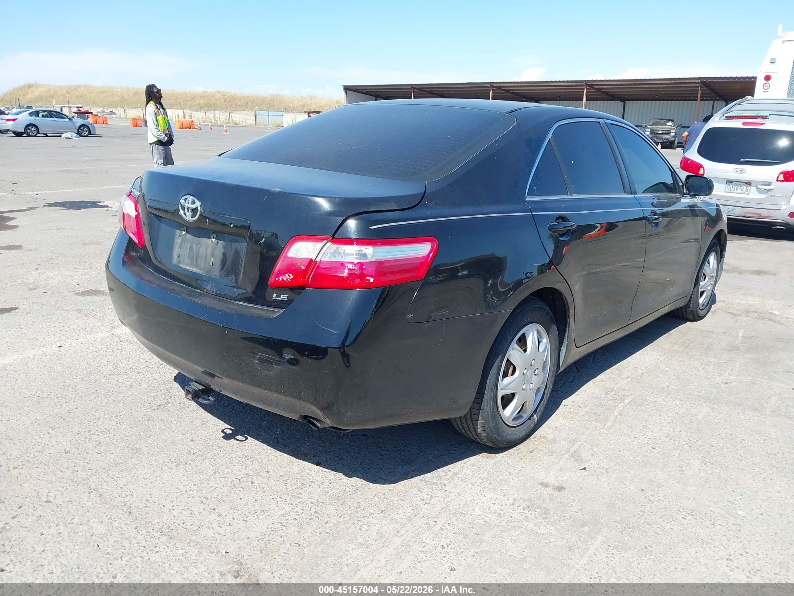 2009 Toyota Camry Le Black vin: 4T1BE46K19U862641