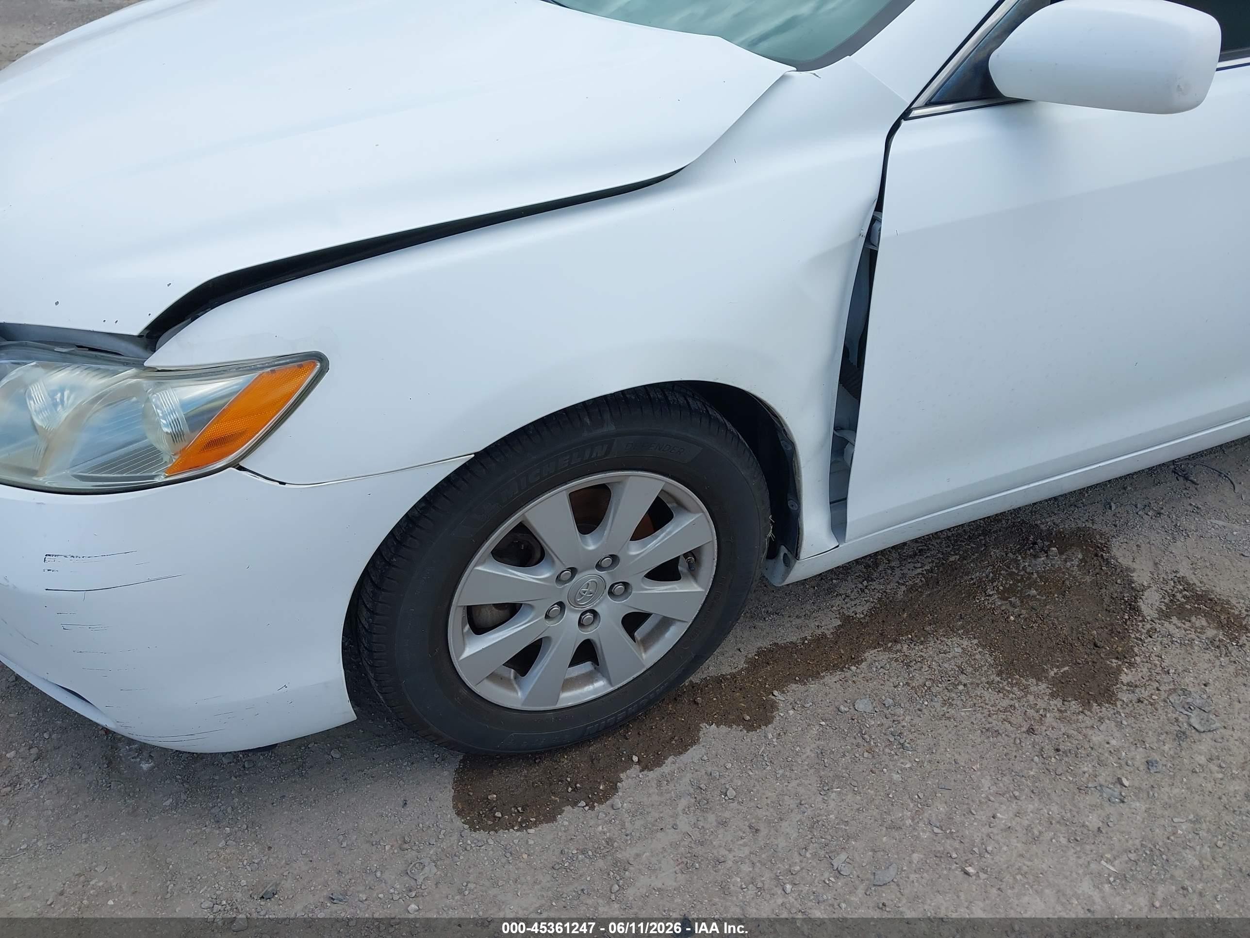 2009 Toyota Camry Xle White vin: 4T1BE46K19U869637