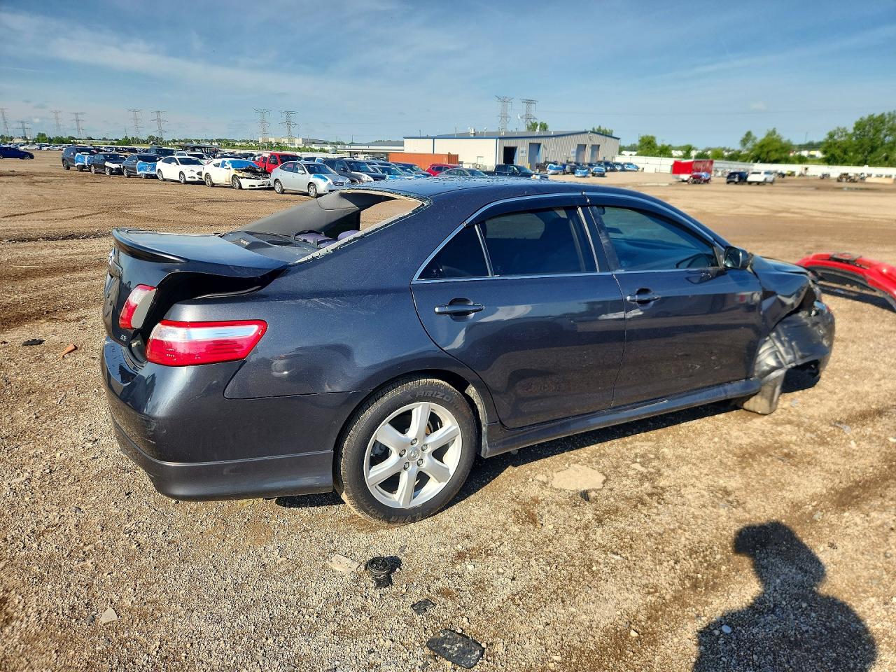 2009 Toyota Camry Se Серый vin: 4T1BE46K19U871193