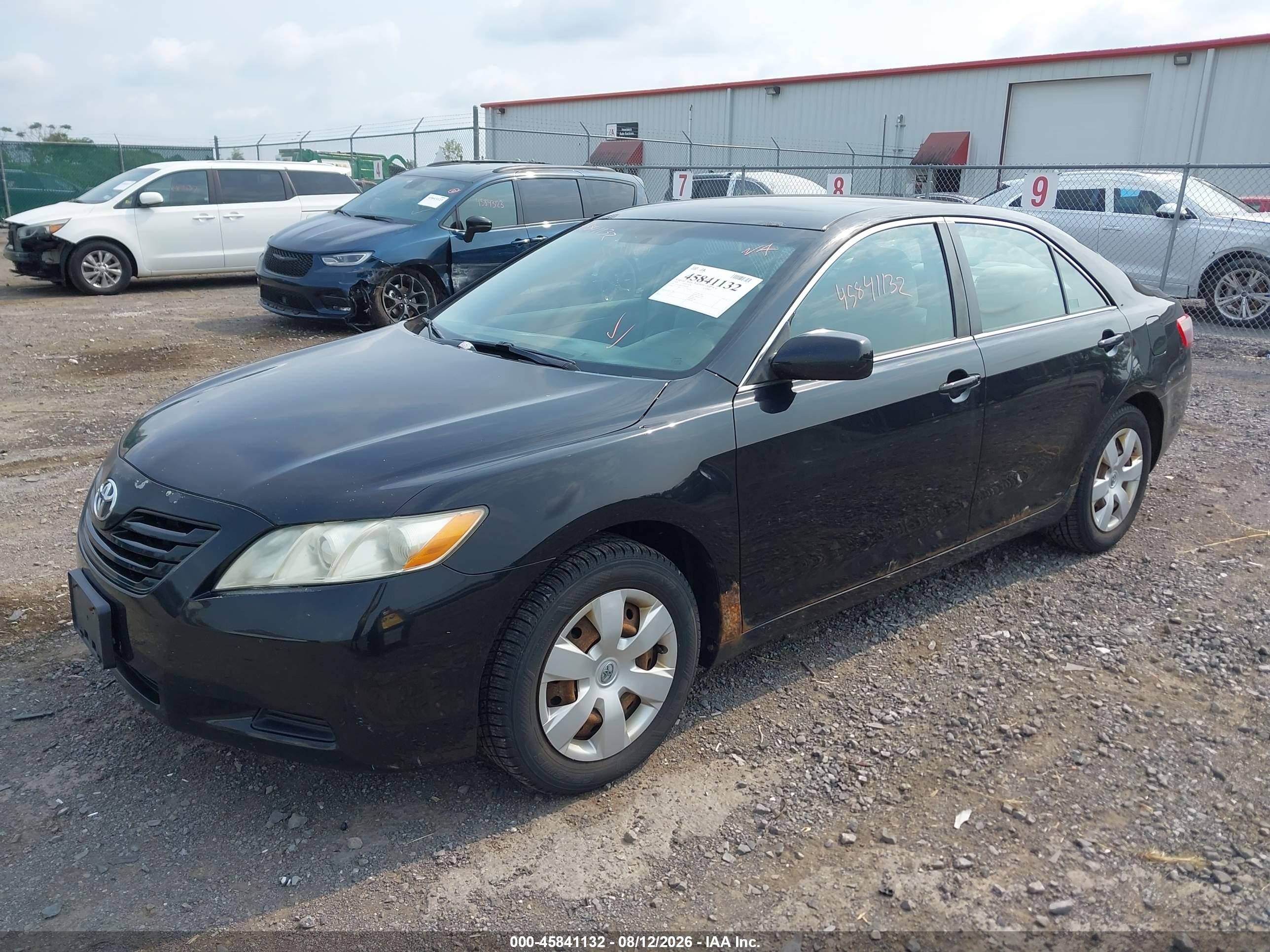 2009 Toyota Camry Le Черный vin: 4T1BE46K19U872599
