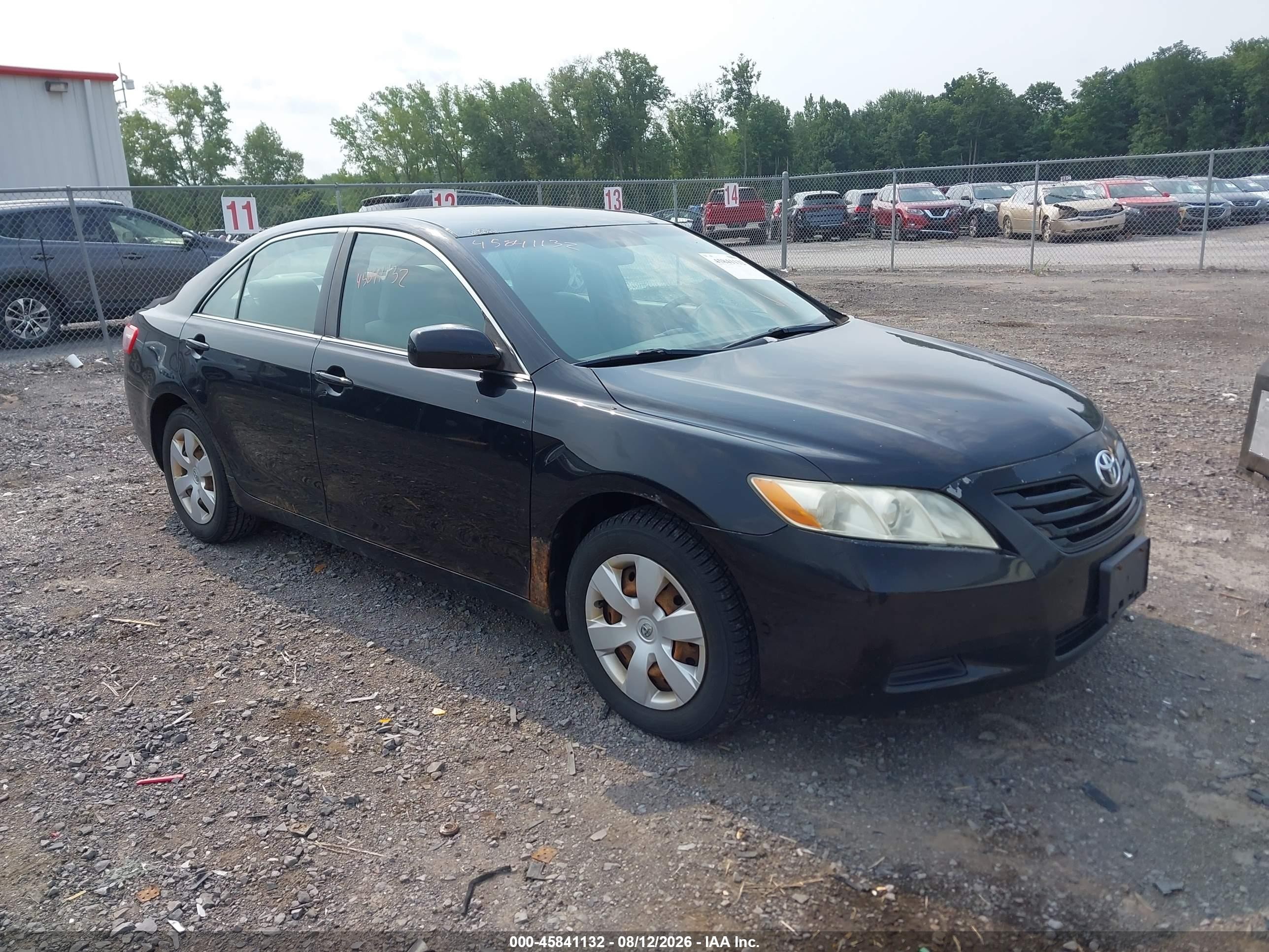 2009 Toyota Camry Le Black vin: 4T1BE46K19U872599