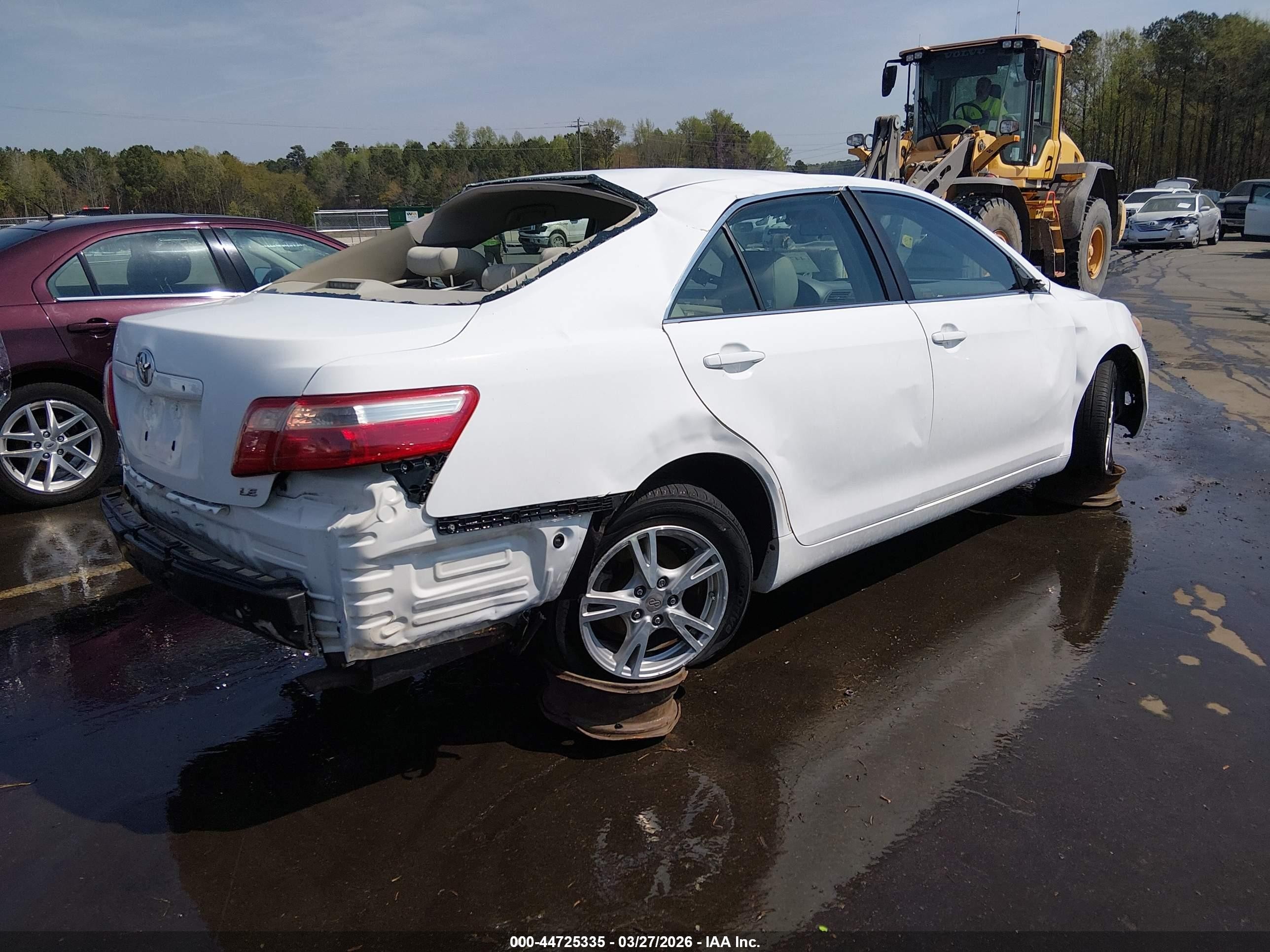 2009 Toyota Camry Le White vin: 4T1BE46K19U878564