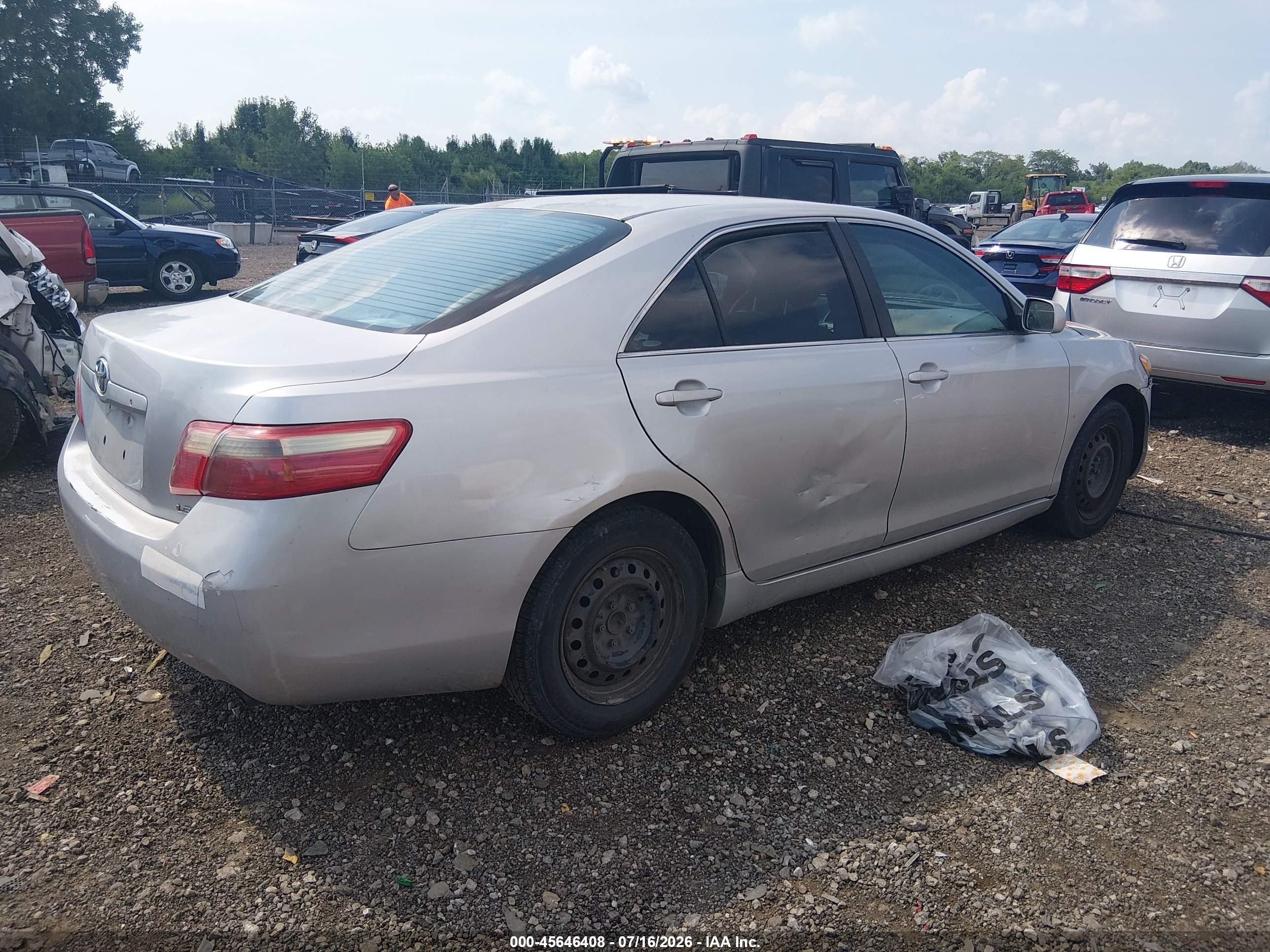 2009 Toyota Camry Le Silver vin: 4T1BE46K19U891508