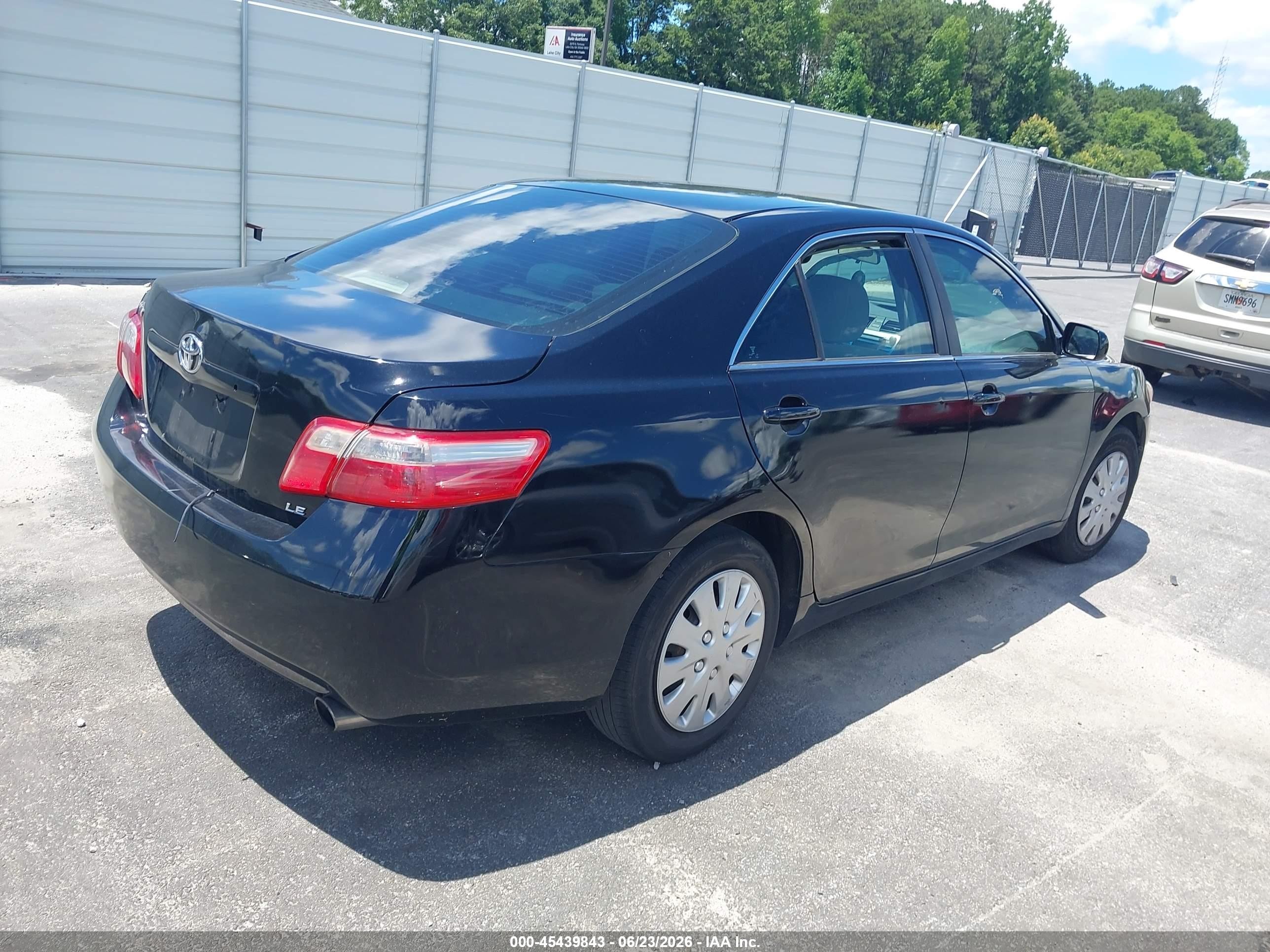 2009 Toyota Camry Le Black vin: 4T1BE46K19U915340