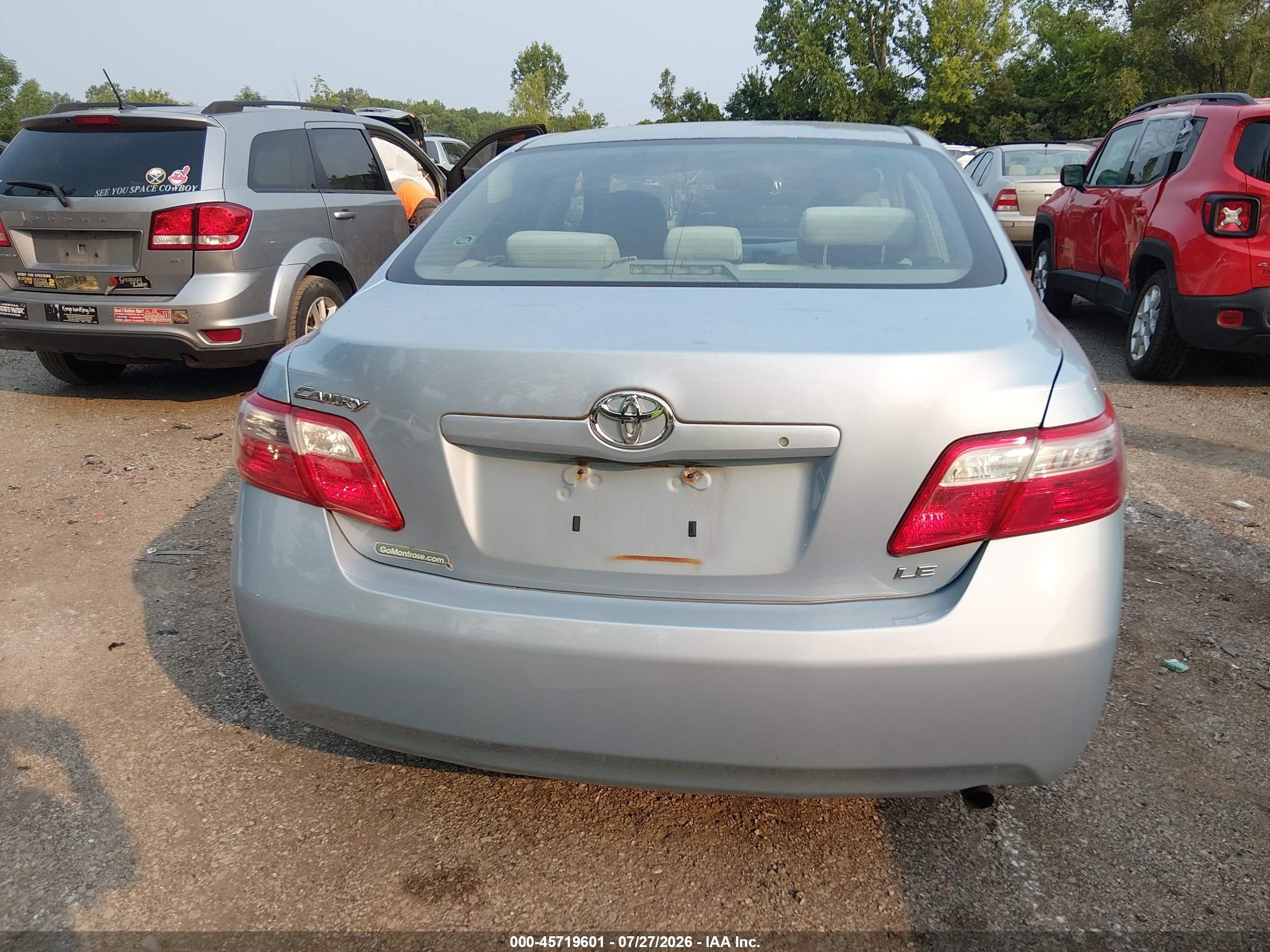 2009 Toyota Camry Le Gray vin: 4T1BE46K19U919405