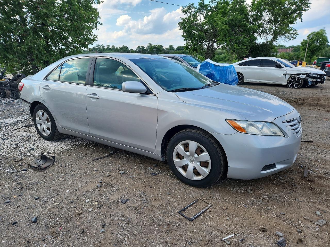 2007 Toyota Camry Le Silver vin: 4T1BE46K27U046065