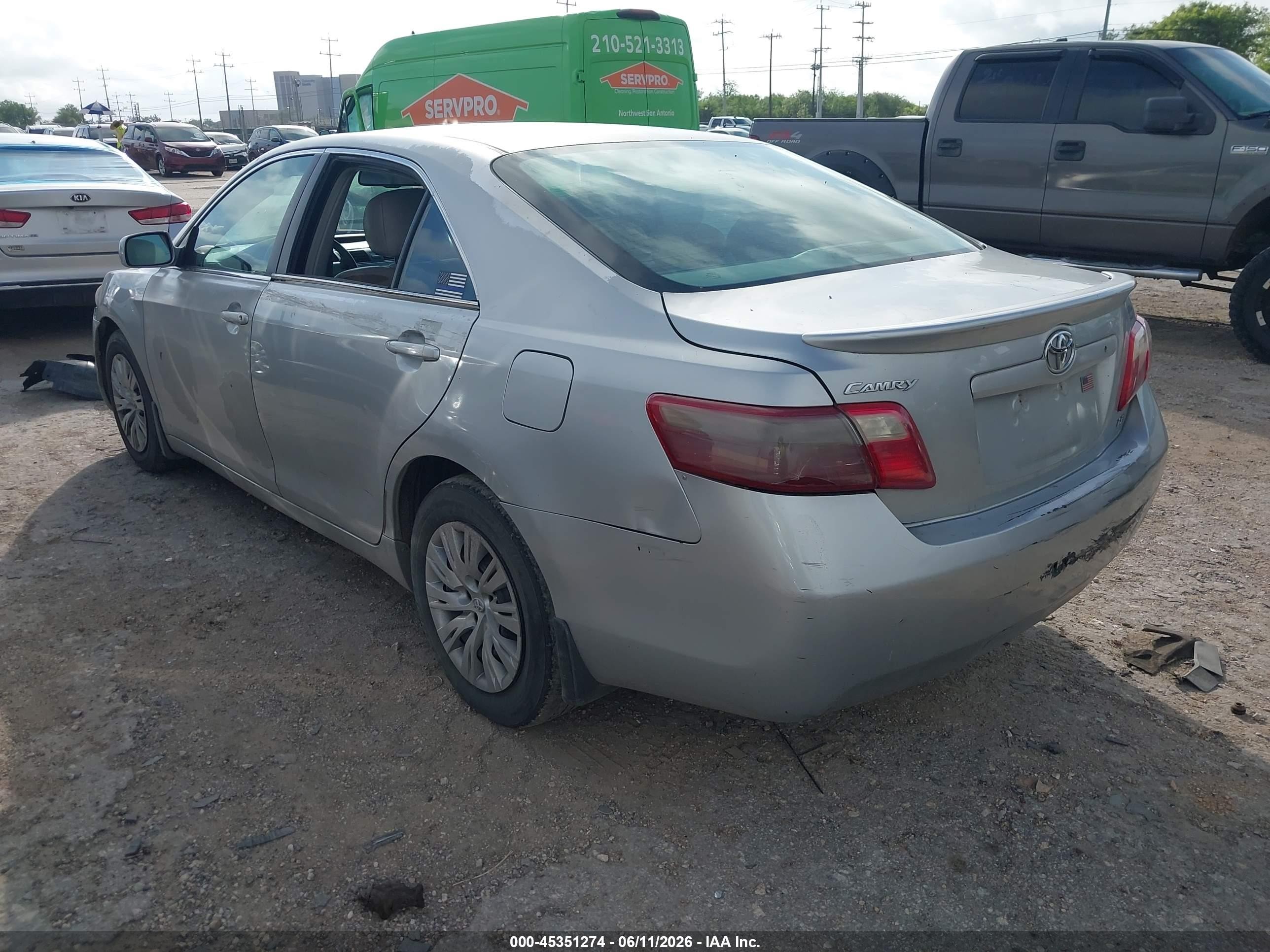 2007 Toyota Camry Le Silver vin: 4T1BE46K27U049404