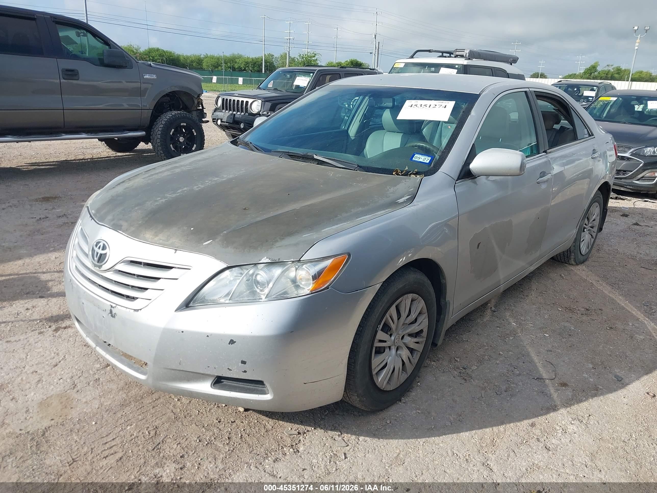 2007 Toyota Camry Le Silver vin: 4T1BE46K27U049404