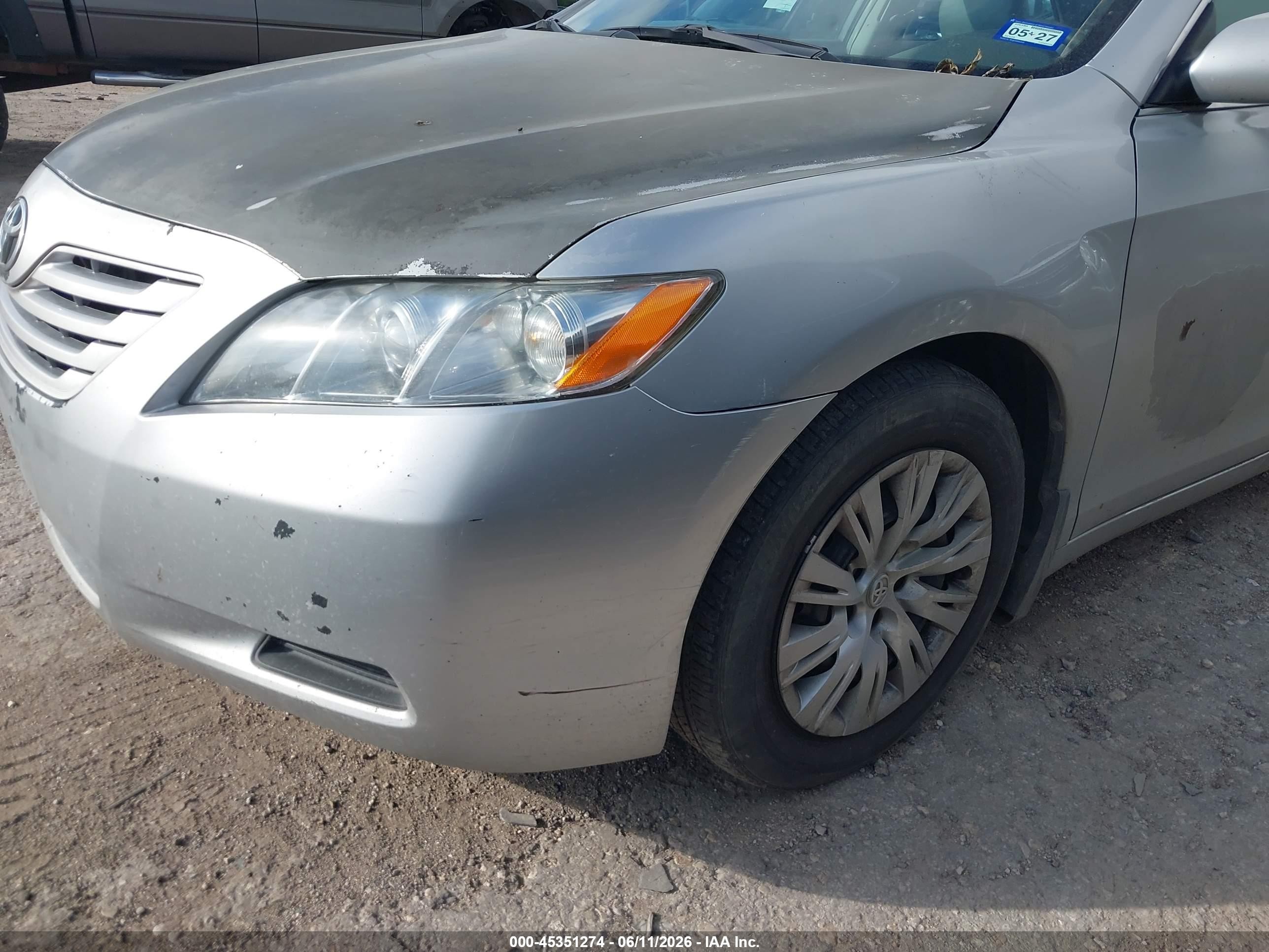 2007 Toyota Camry Le Silver vin: 4T1BE46K27U049404