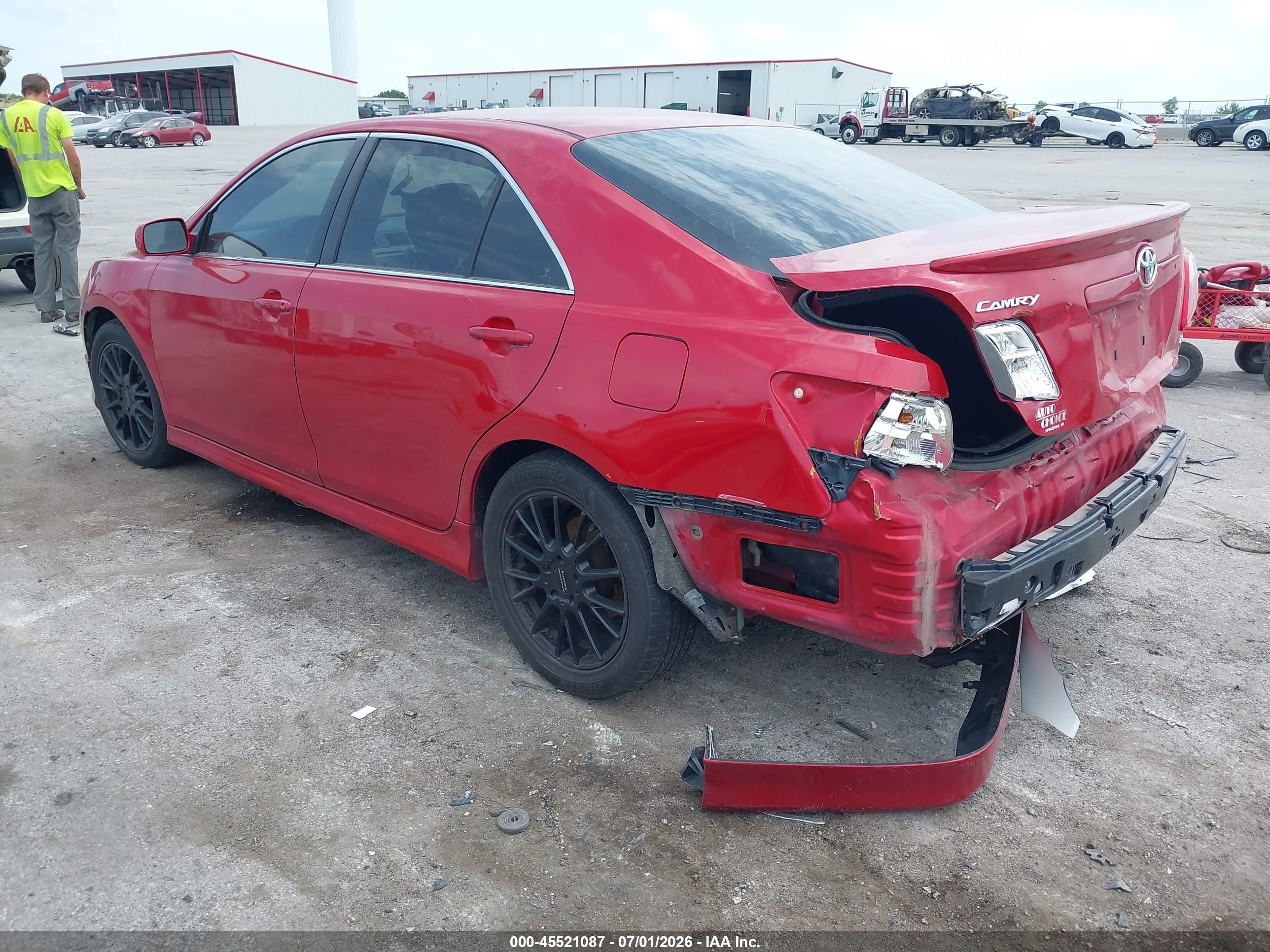 2007 Toyota Camry Se Red vin: 4T1BE46K27U091961