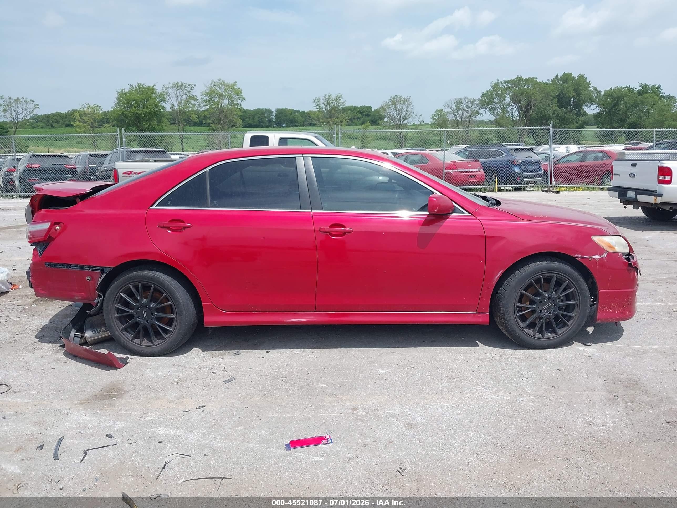 2007 Toyota Camry Se Red vin: 4T1BE46K27U091961