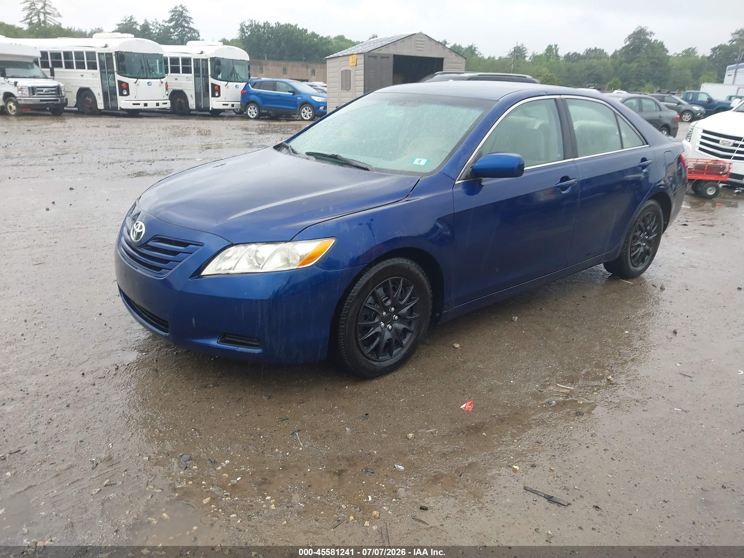2007 Toyota Camry Ce Blue vin: 4T1BE46K27U149776