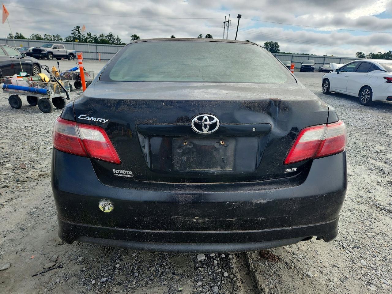 2007 Toyota Camry Se Black vin: 4T1BE46K27U170241