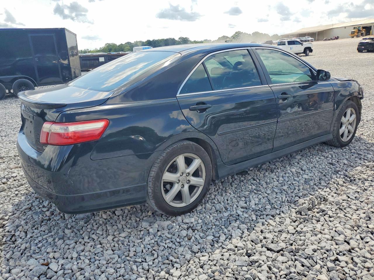 2007 Toyota Camry Se Black vin: 4T1BE46K27U172152