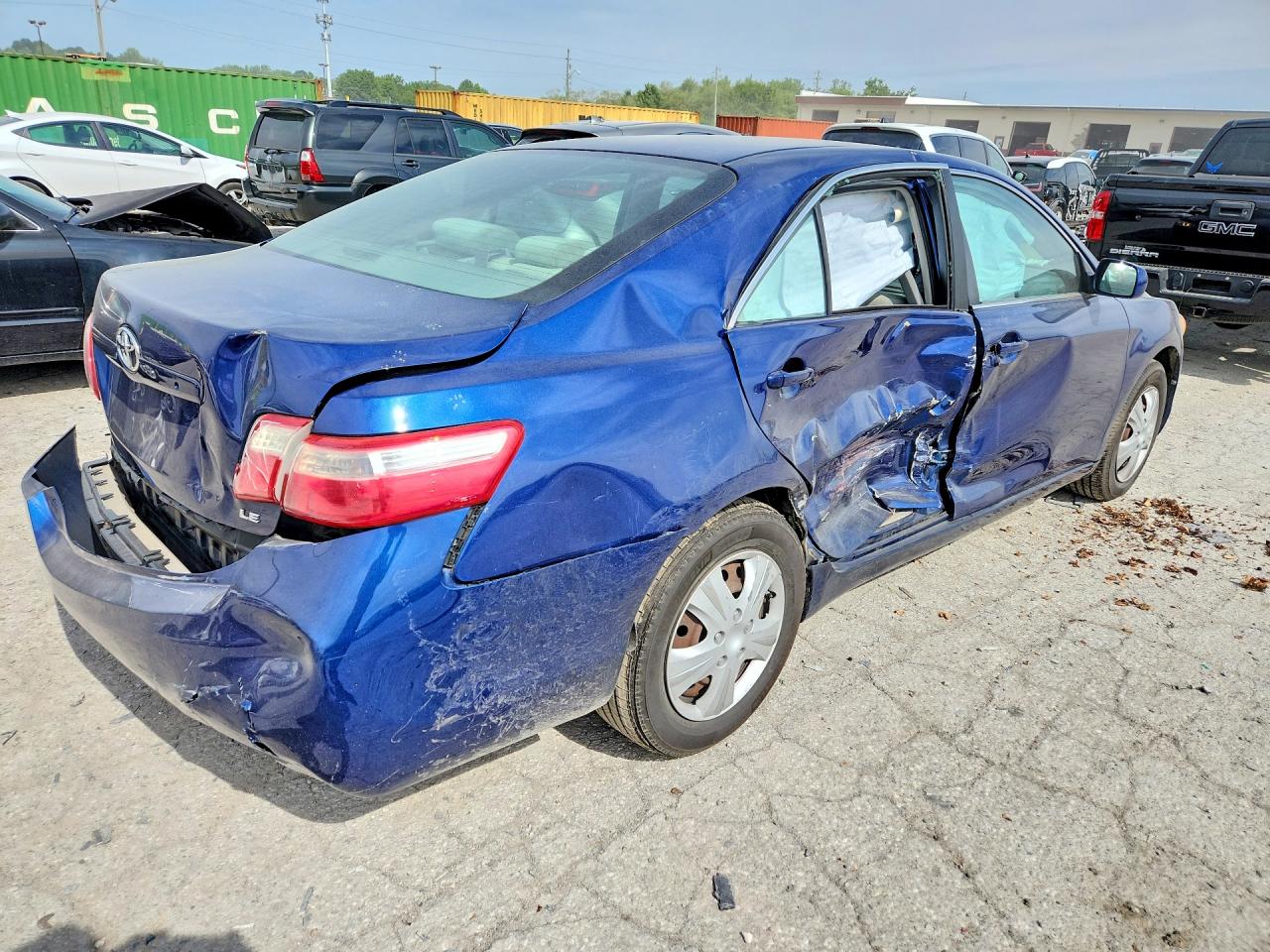 2007 Toyota Camry Le Blue vin: 4T1BE46K27U176749