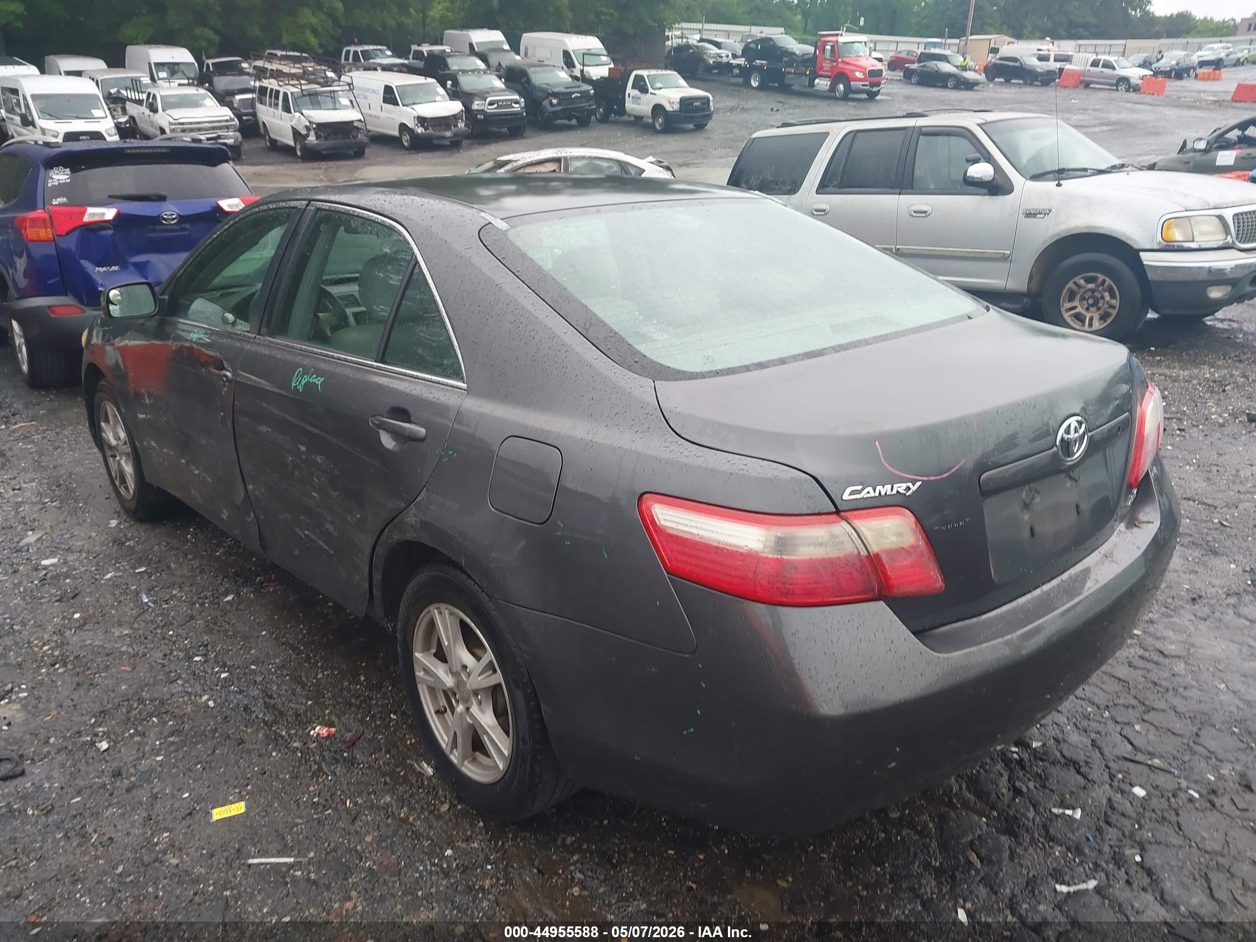 2007 Toyota Camry Le Серый vin: 4T1BE46K27U192384