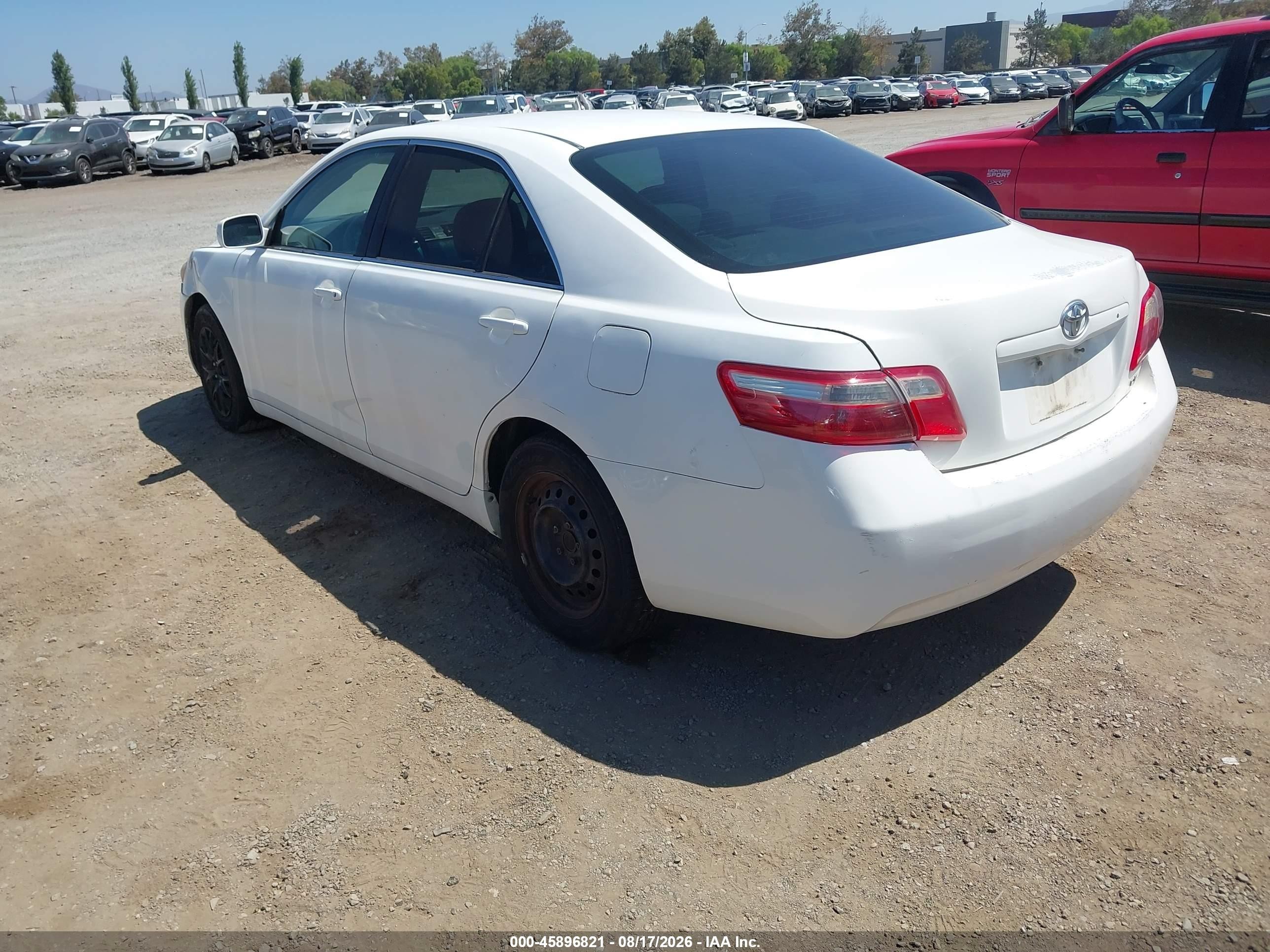 2007 Toyota Camry Ce White vin: 4T1BE46K27U535033