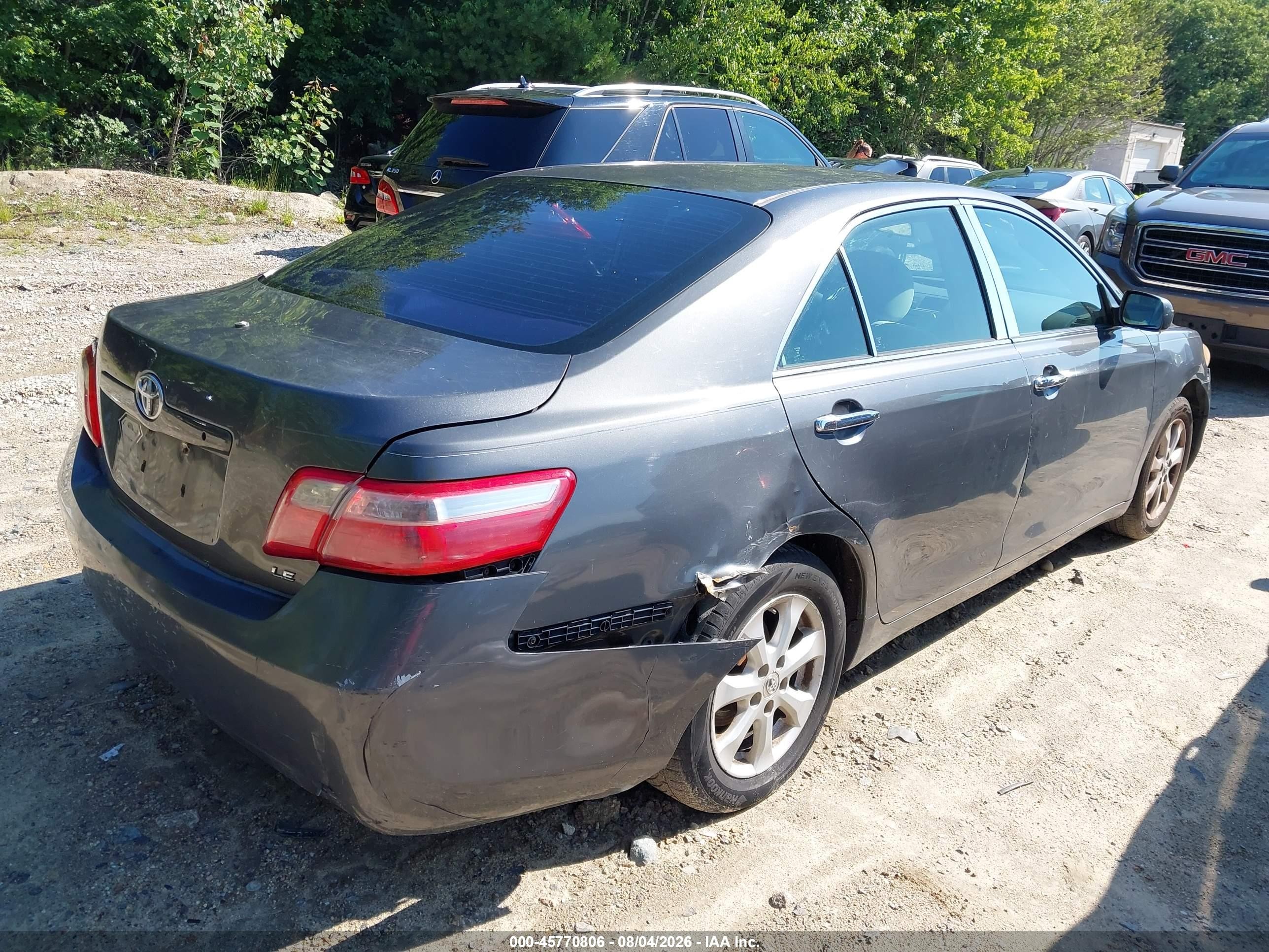 2007 Toyota Camry Le Gray vin: 4T1BE46K27U564256