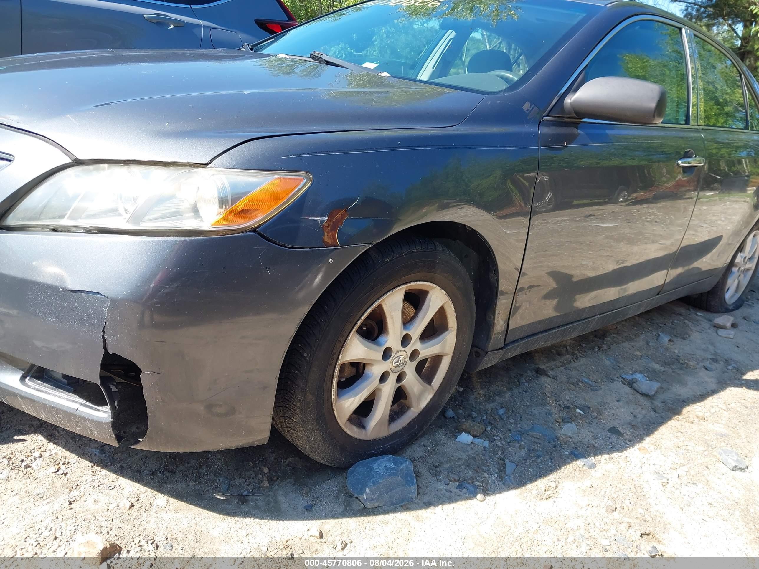 2007 Toyota Camry Le Gray vin: 4T1BE46K27U564256