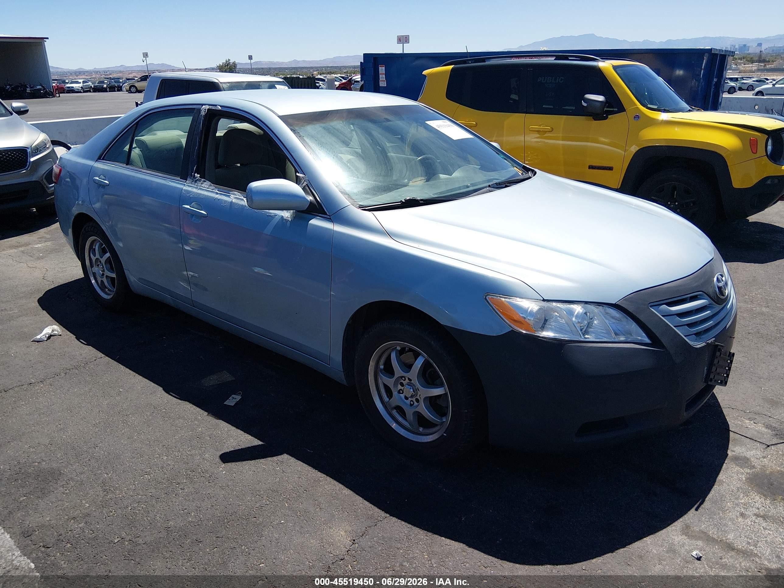 2007 Toyota Camry Le Light Blue vin: 4T1BE46K27U605159