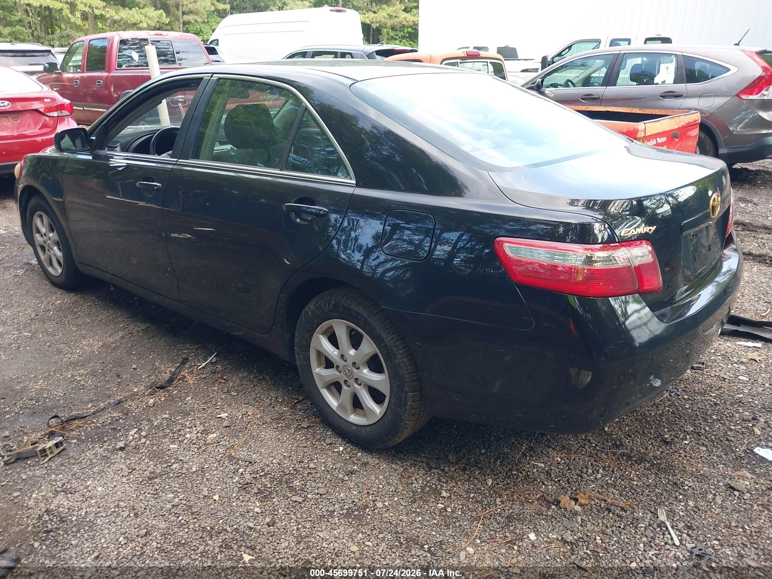 2007 Toyota Camry Ce/le/xle/se Black vin: 4T1BE46K27U611026