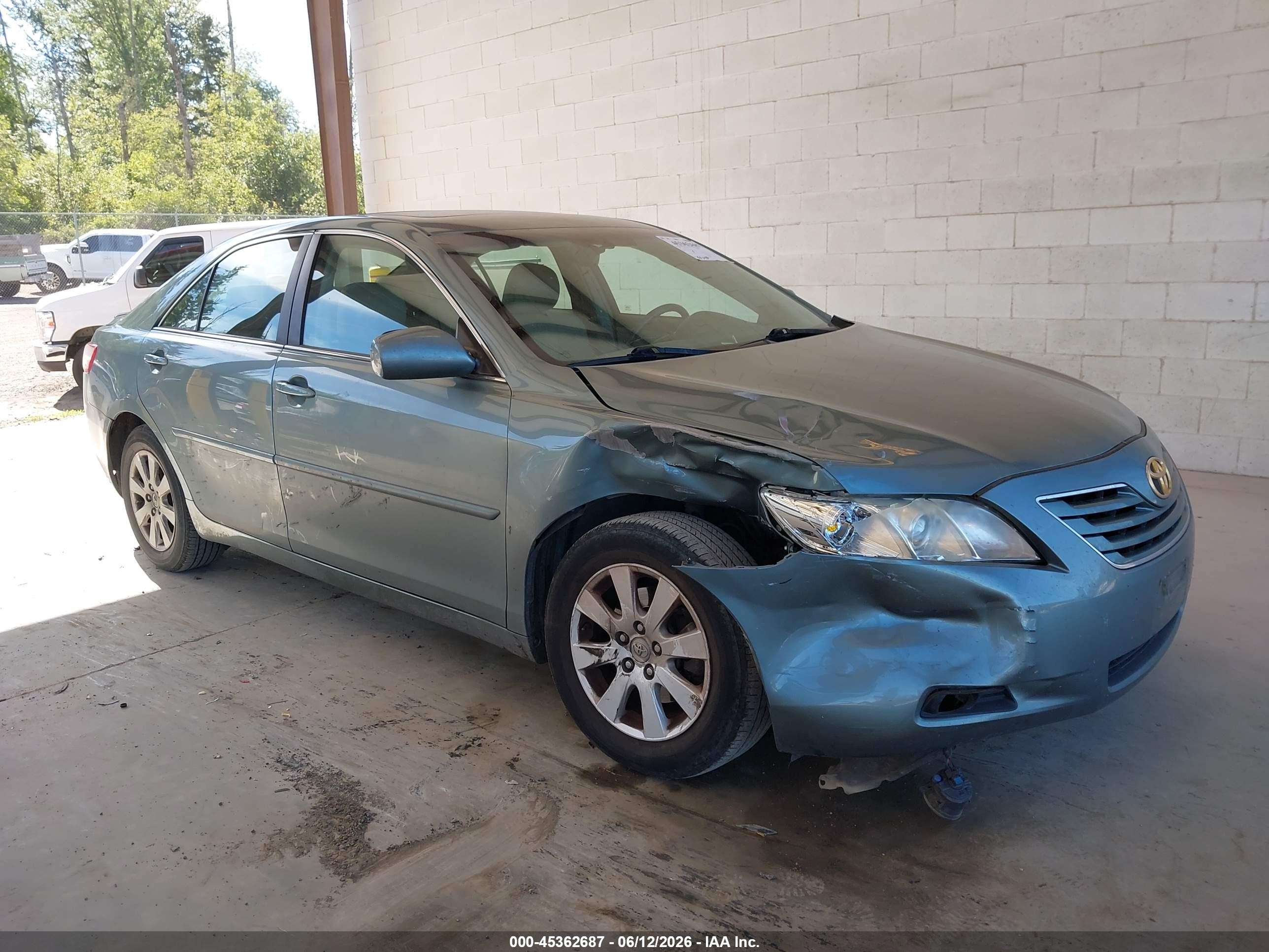 2007 Toyota Camry Xle Green vin: 4T1BE46K27U613357