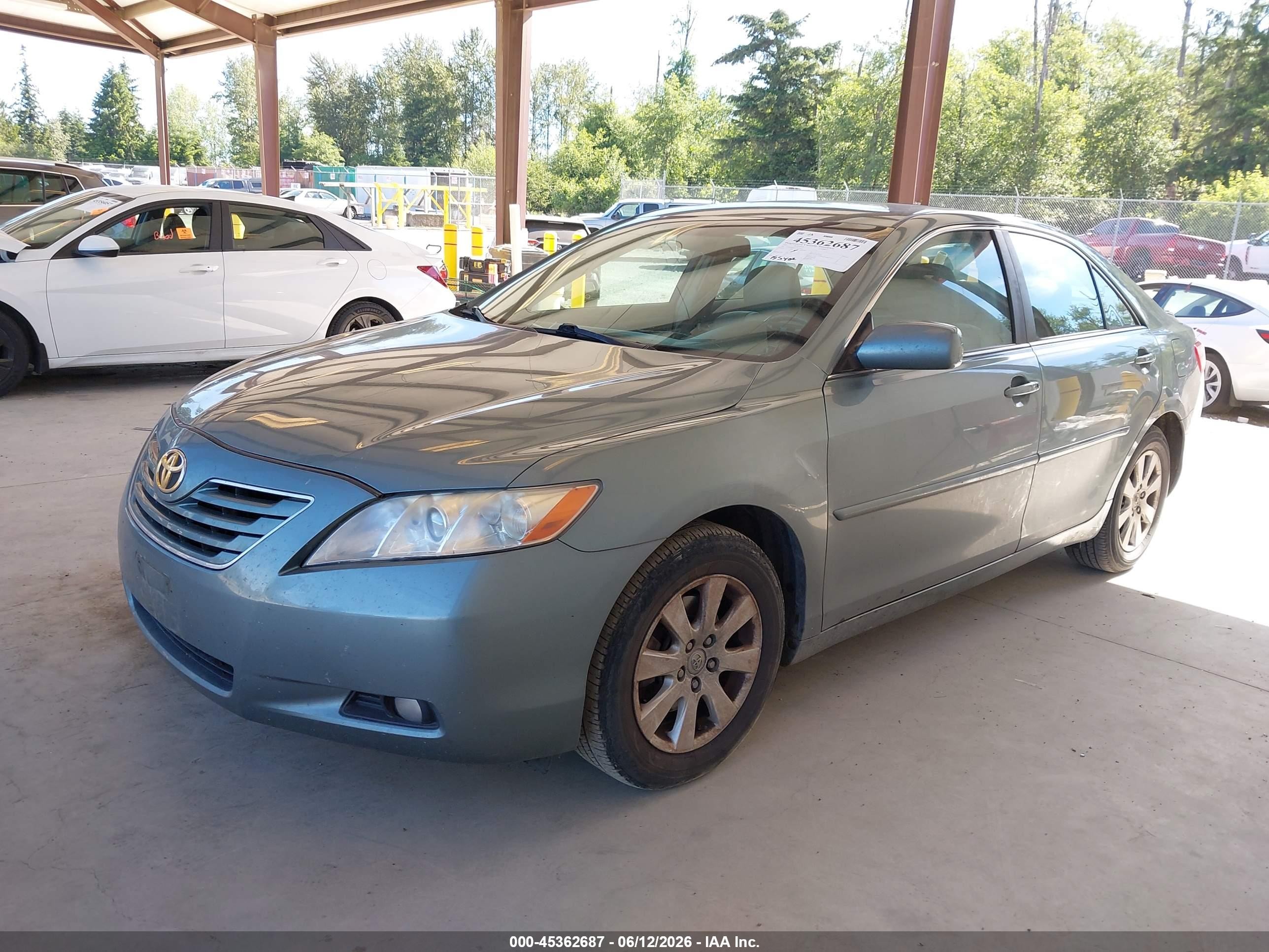2007 Toyota Camry Xle Green vin: 4T1BE46K27U613357