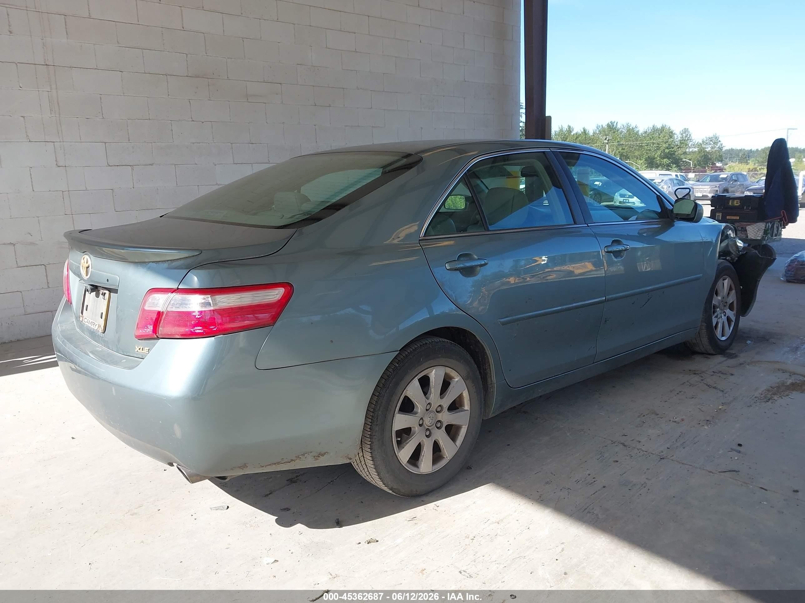 2007 Toyota Camry Xle Green vin: 4T1BE46K27U613357