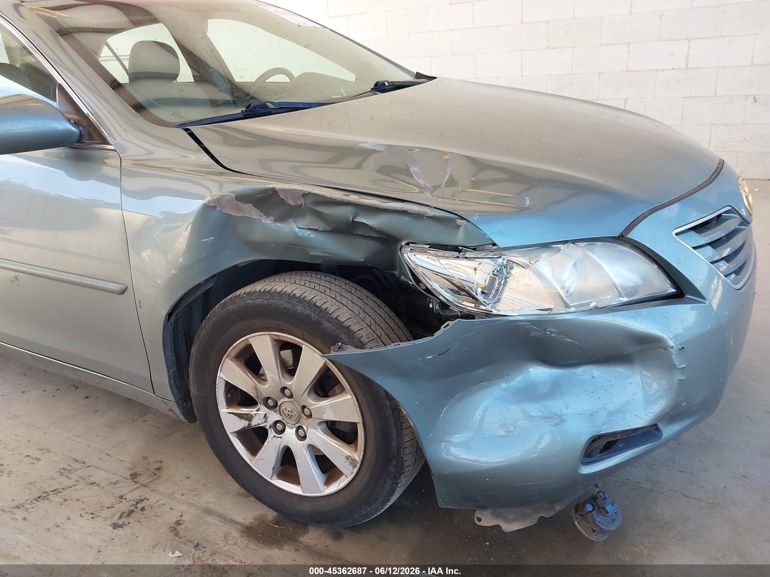 2007 Toyota Camry Xle Green vin: 4T1BE46K27U613357