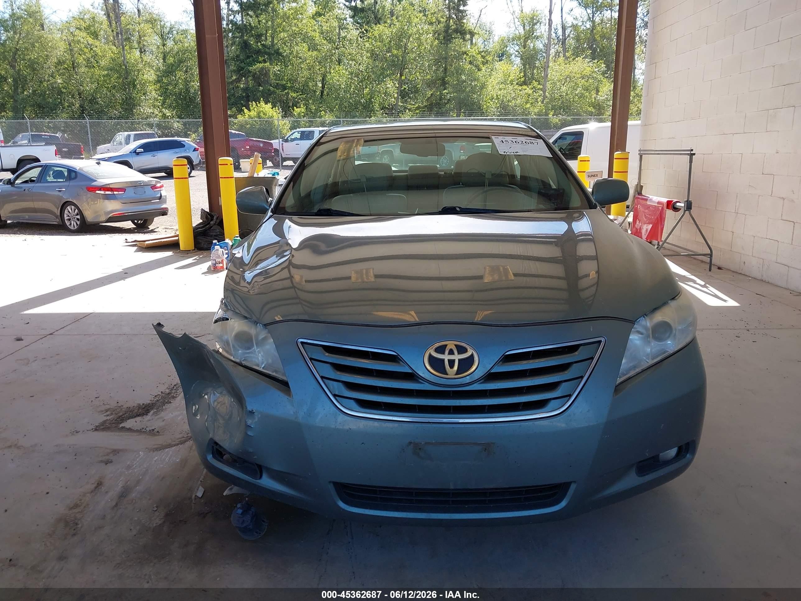 2007 Toyota Camry Xle Green vin: 4T1BE46K27U613357