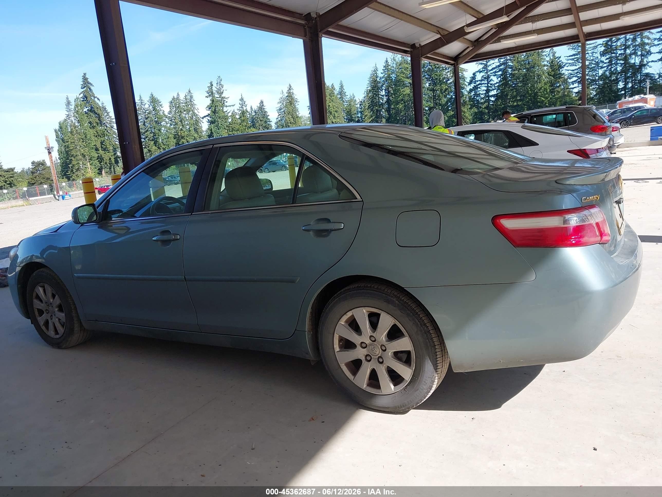 2007 Toyota Camry Xle Green vin: 4T1BE46K27U613357