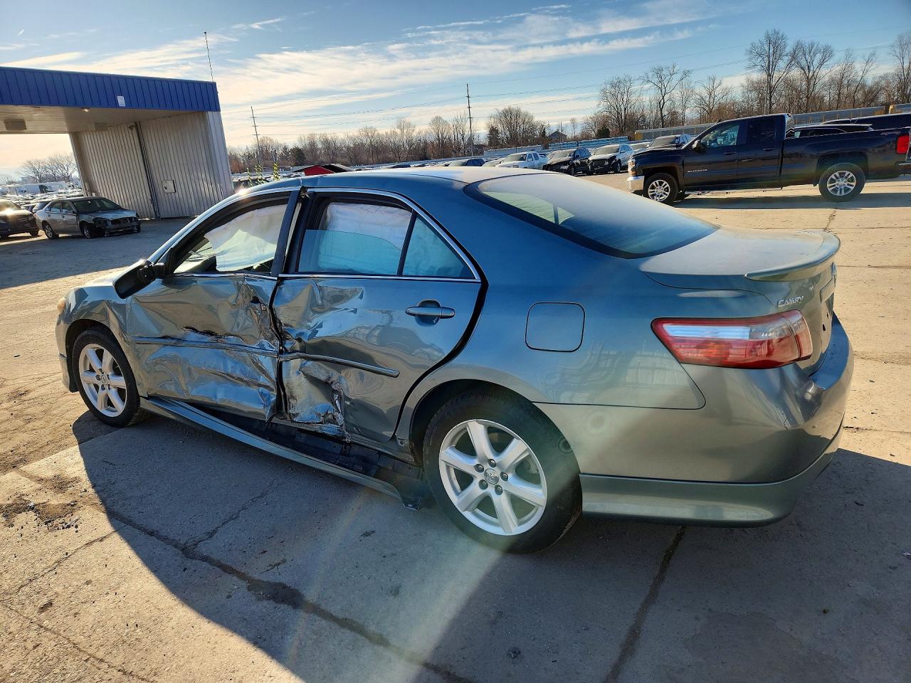 2007 Toyota Camry Se Teal vin: 4T1BE46K27U619238