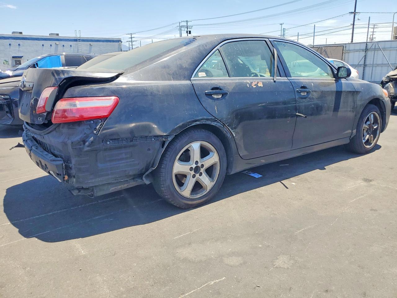 2007 Toyota Camry Ce Black vin: 4T1BE46K27U647539
