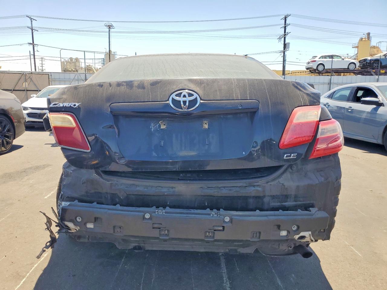 2007 Toyota Camry Ce Black vin: 4T1BE46K27U647539