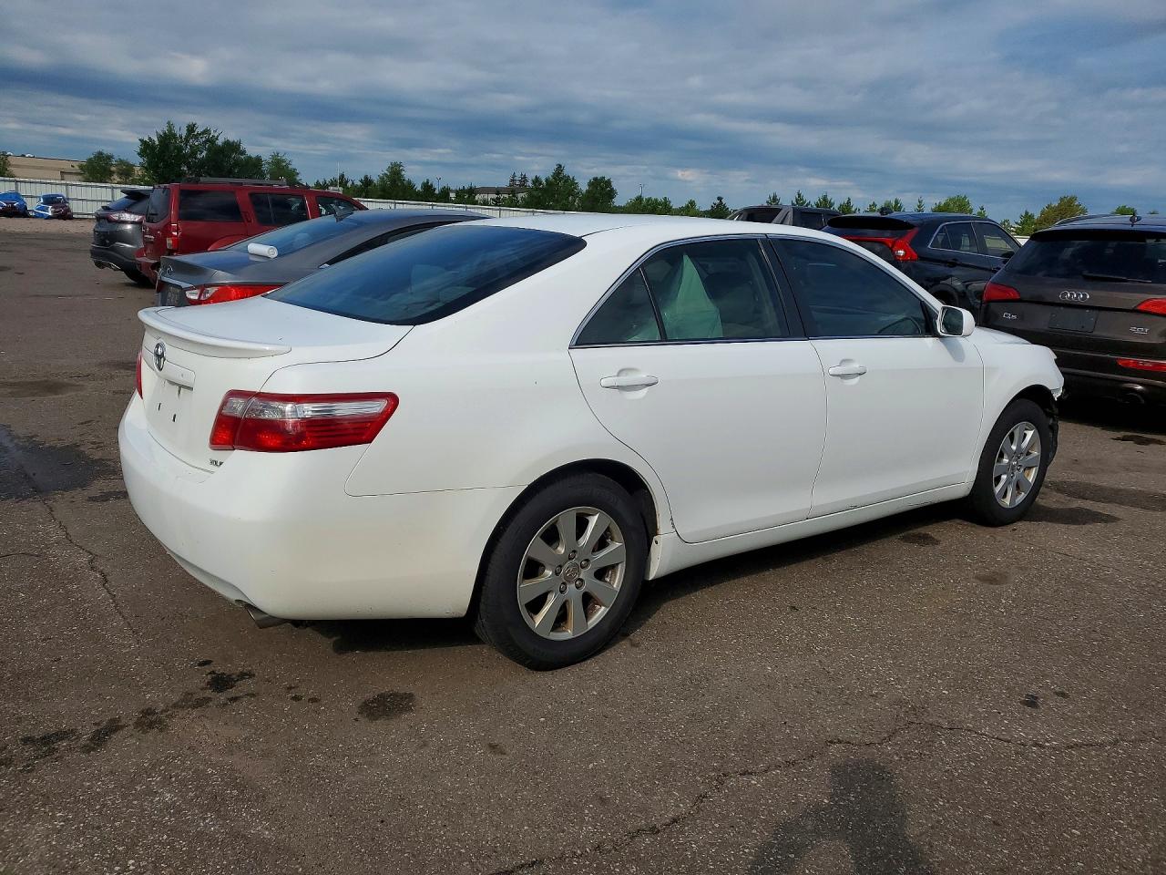 2007 Toyota Camry Xle White vin: 4T1BE46K27U661490