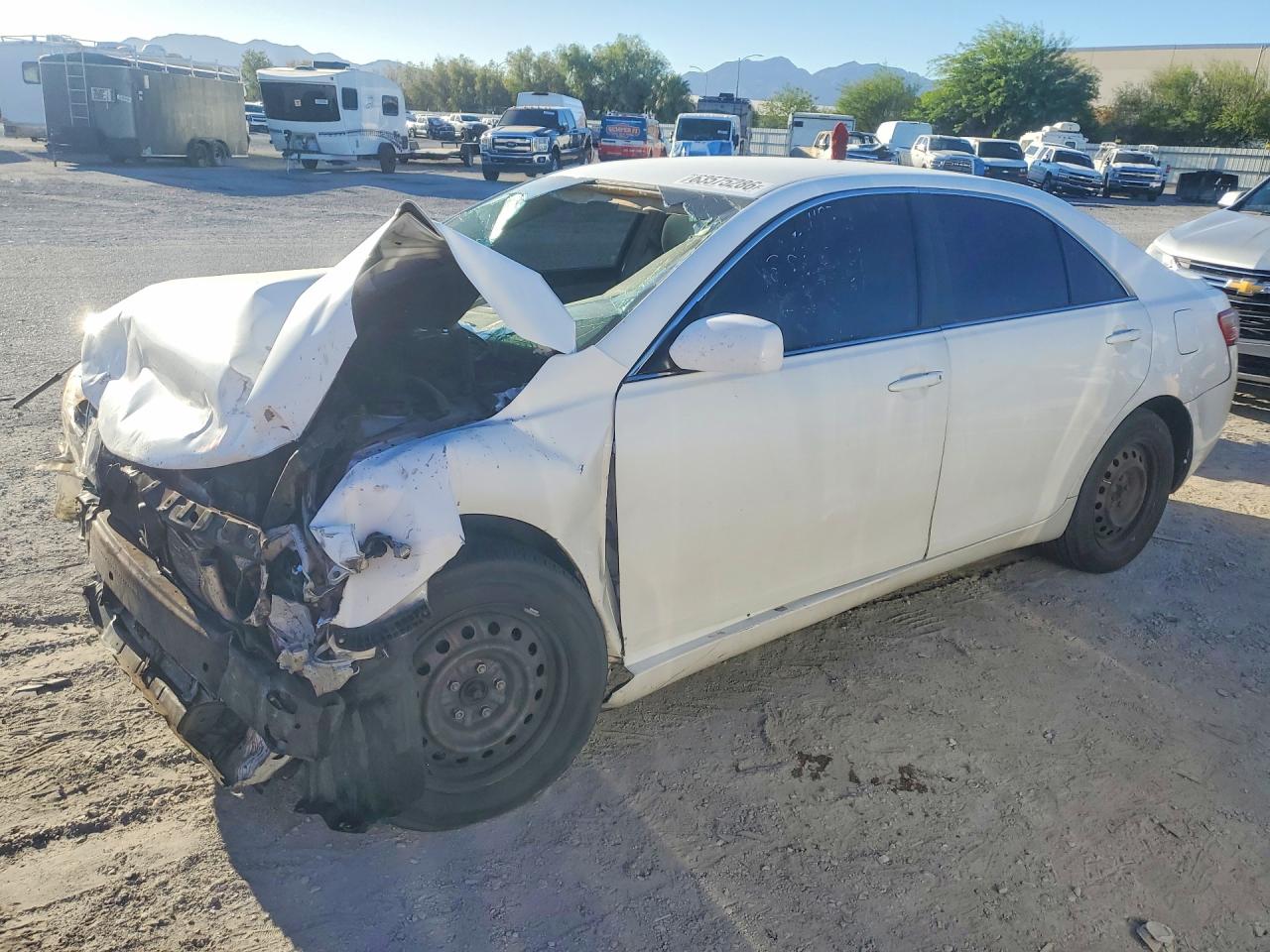 2007 Toyota Camry Le White vin: 4T1BE46K27U670545