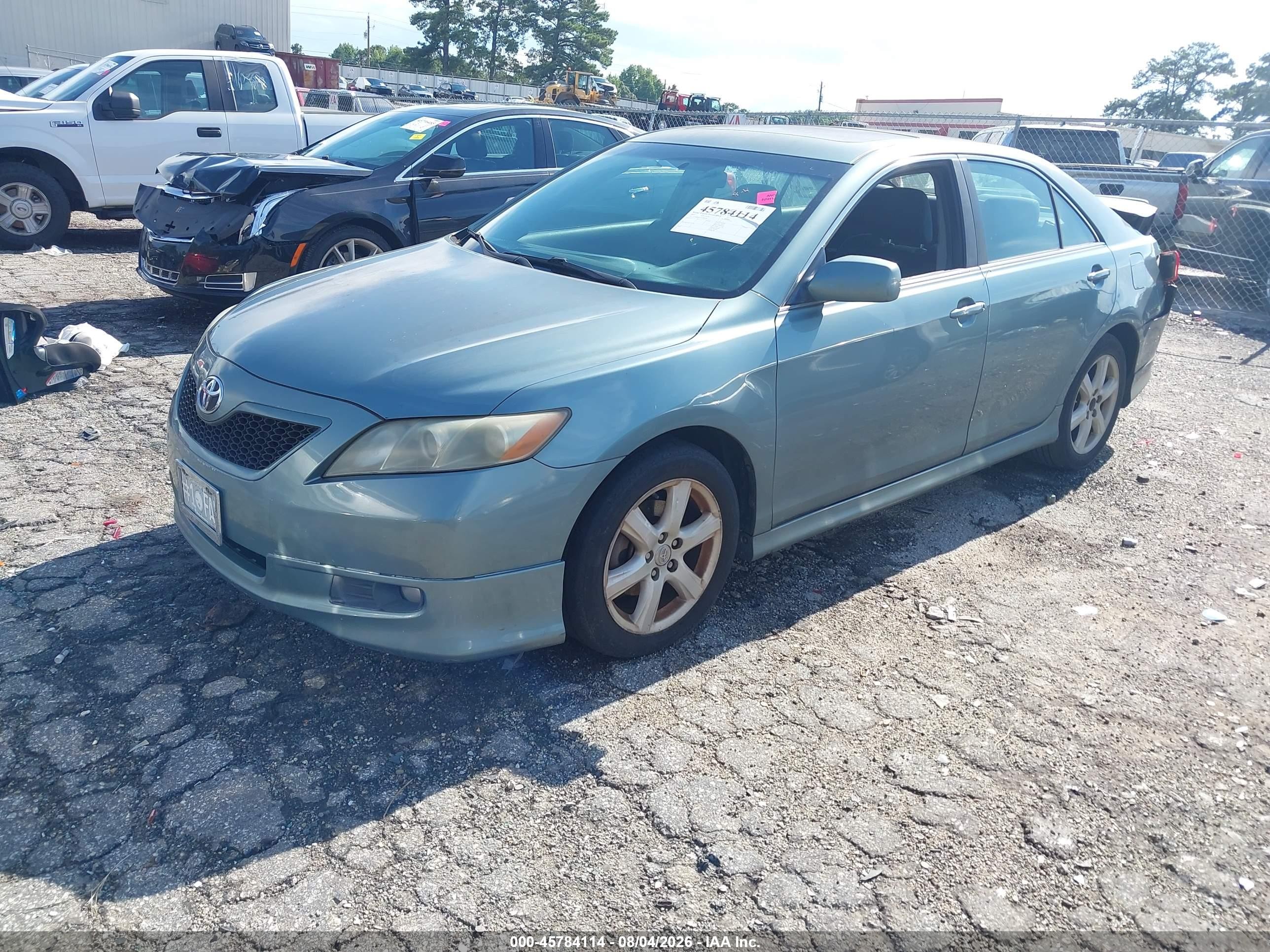 2007 Toyota Camry Se Light Blue vin: 4T1BE46K27U686924